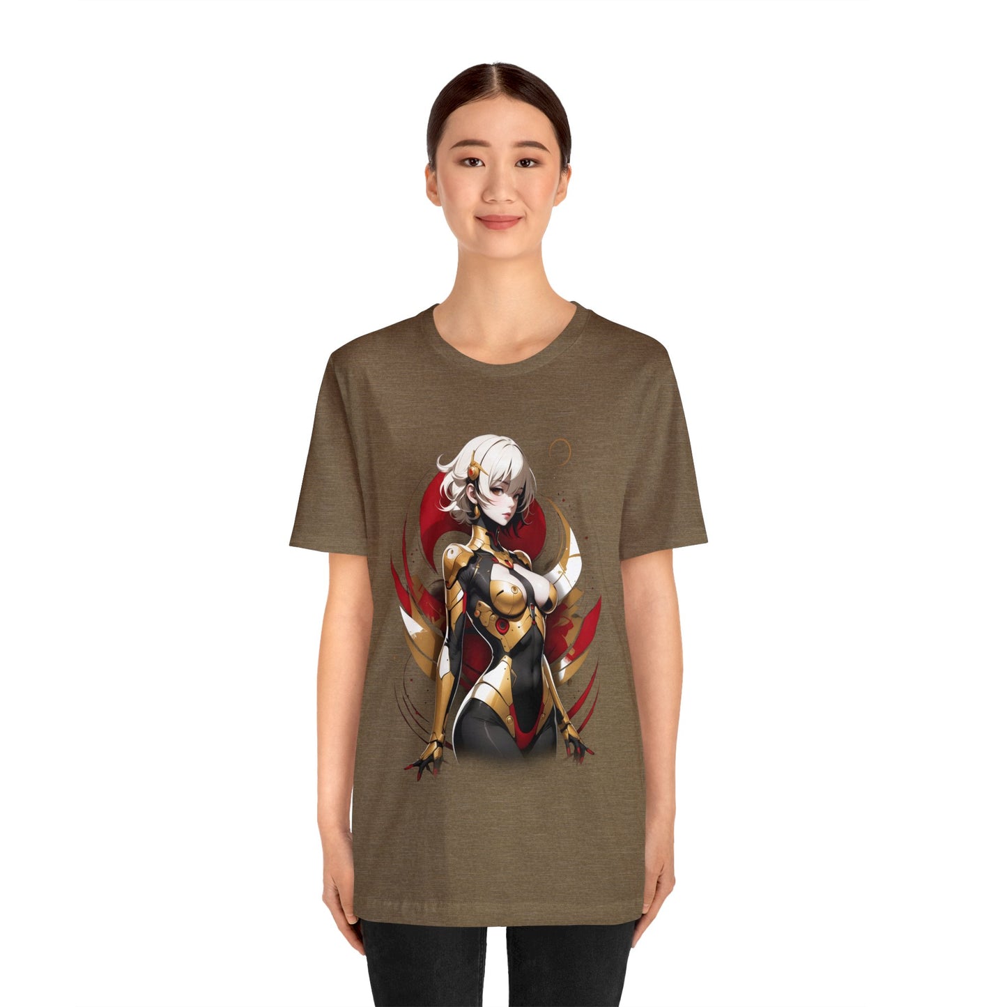 Kǎtōng Piàn - Mecha Girl Collection - Emily - Unisex Jersey Short Sleeve Tee Printify