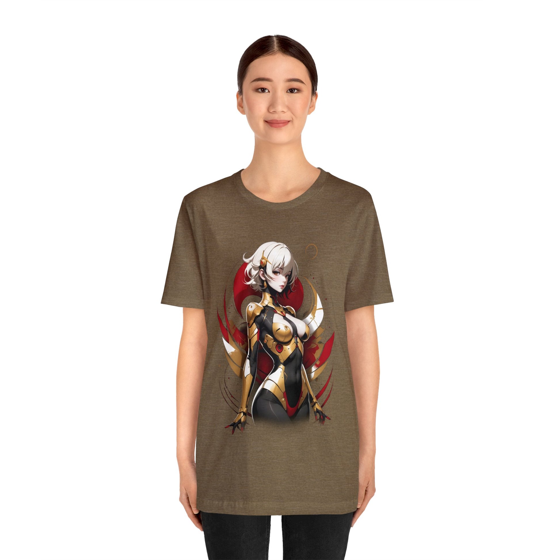 Kǎtōng Piàn - Mecha Girl Collection - Emily - Unisex Jersey Short Sleeve Tee Printify
