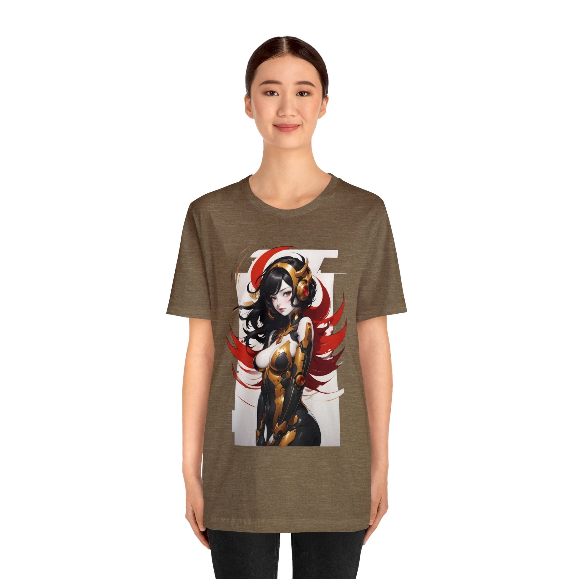 Kǎtōng Piàn - Mecha Girl Collection - Valentina - Unisex Jersey Short Sleeve Tee Printify