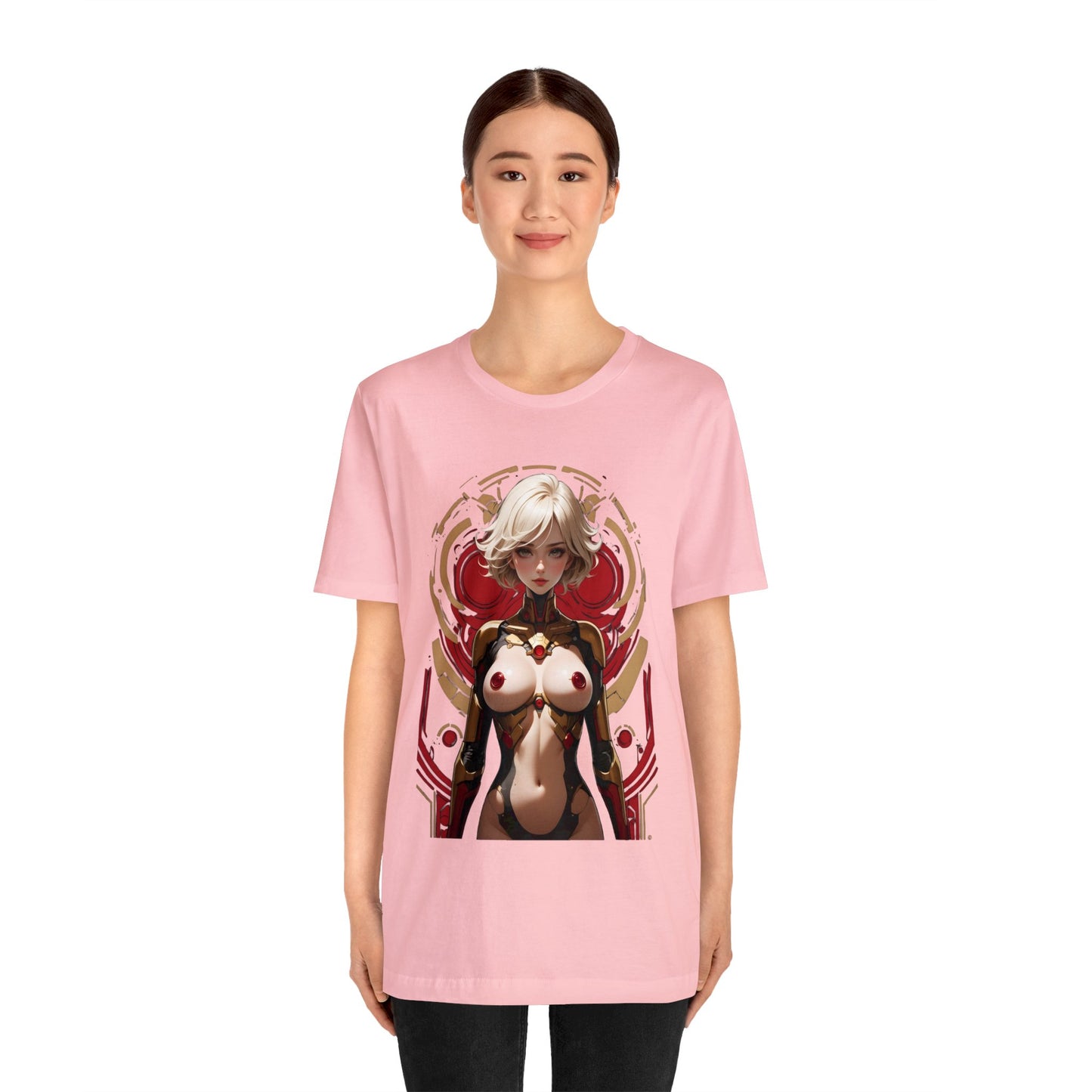 Kǎtōng Piàn - Mecha Girl Collection - Chloe - Unisex Jersey Short Sleeve Tee Printify
