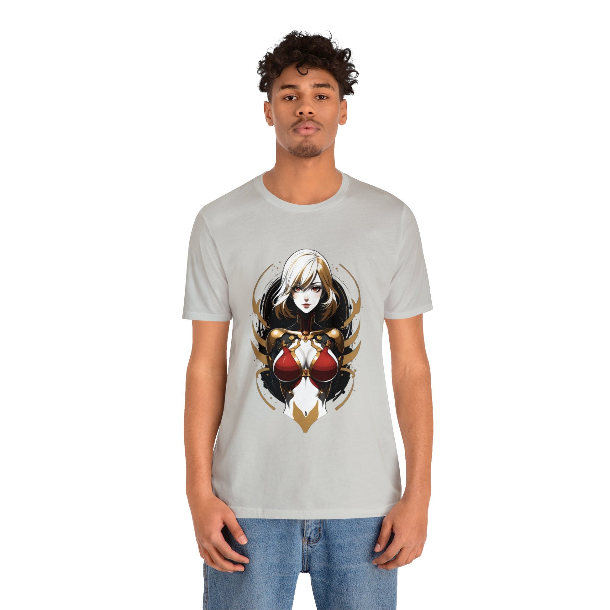 Kǎtōng Piàn - Mecha Girl Collection - Chloé - Unisex Jersey Short Sleeve Tee Printify