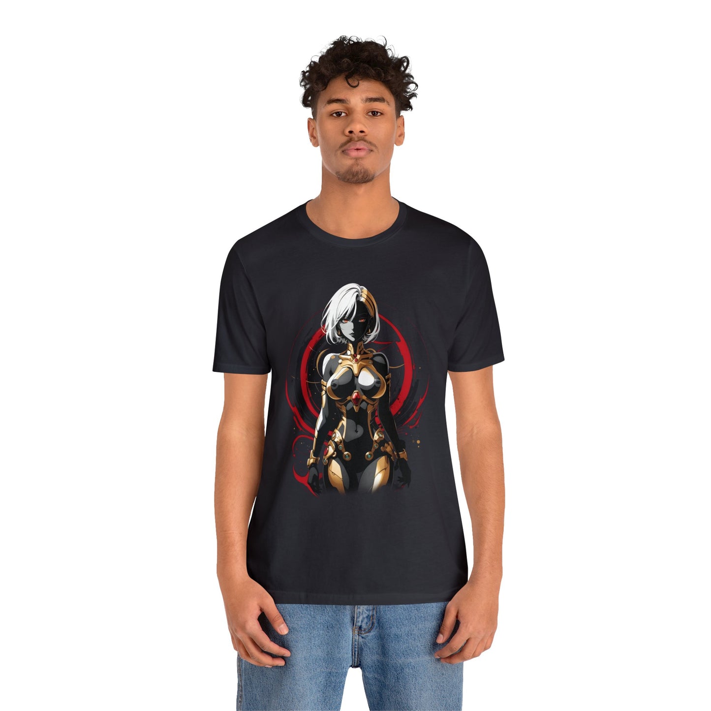 Kǎtōng Piàn - Mecha Girl Collection - Layla - Unisex Jersey Short Sleeve Tee Printify