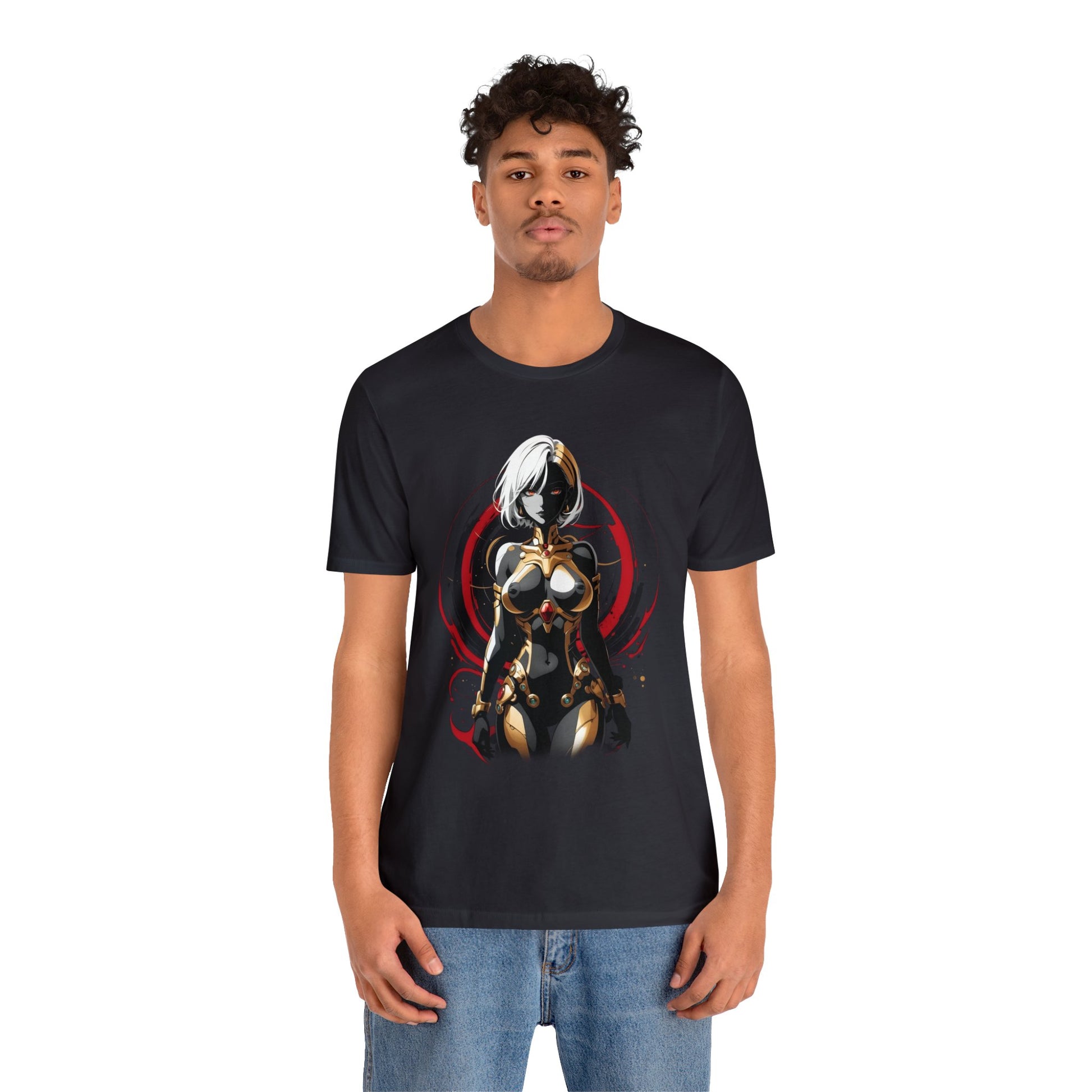 Kǎtōng Piàn - Mecha Girl Collection - Layla - Unisex Jersey Short Sleeve Tee Printify