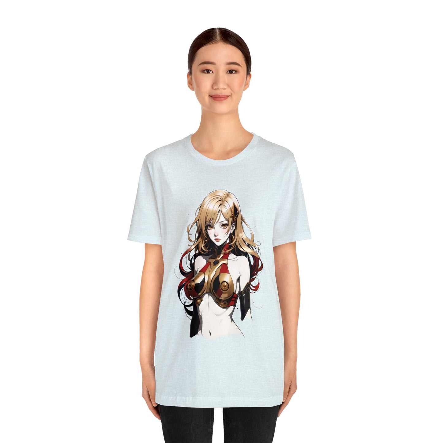 Kǎtōng Piàn - Mecha Girl Collection - Evelyn - Unisex Jersey Short Sleeve Tee Printify