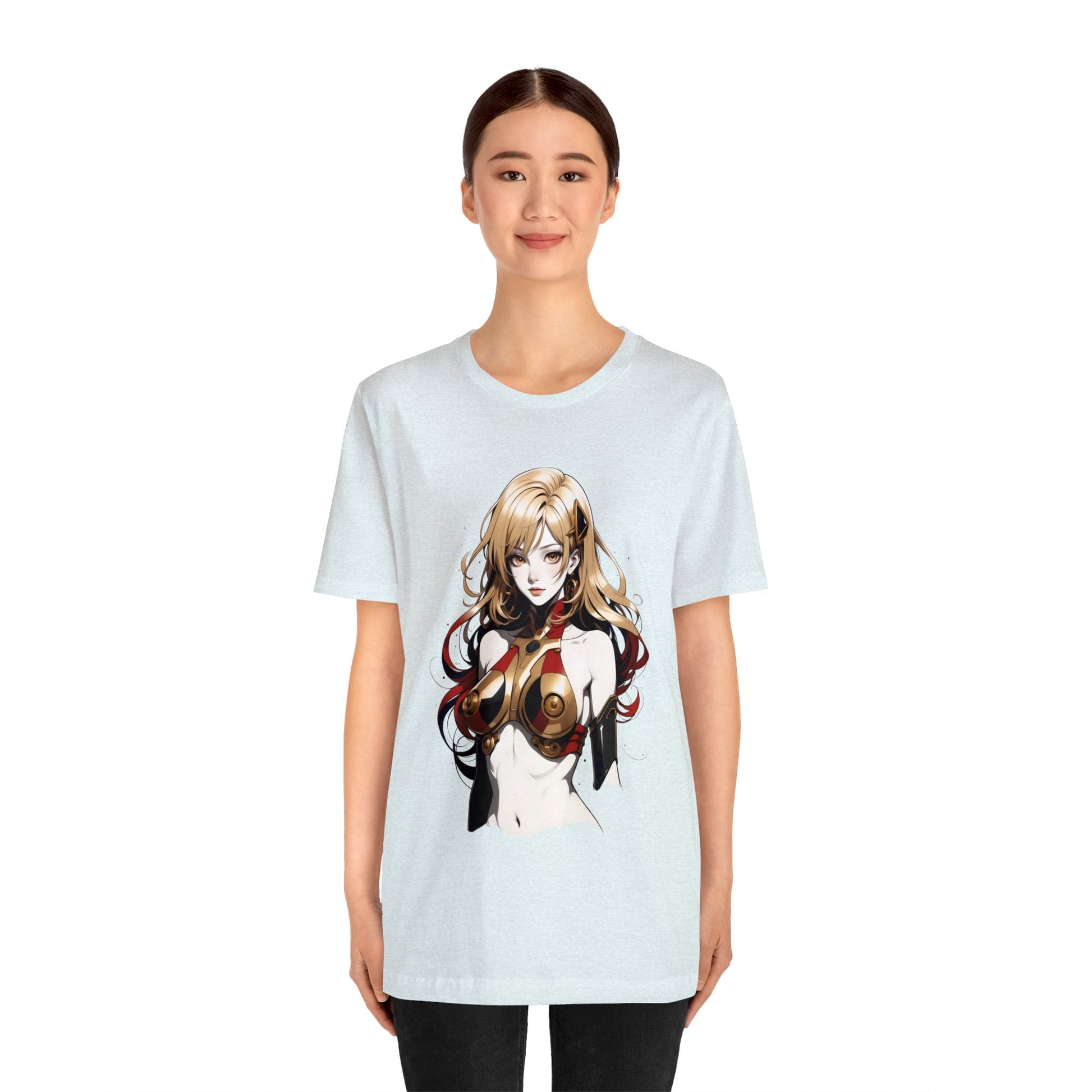 Kǎtōng Piàn - Mecha Girl Collection - Evelyn - Unisex Jersey Short Sleeve Tee Printify
