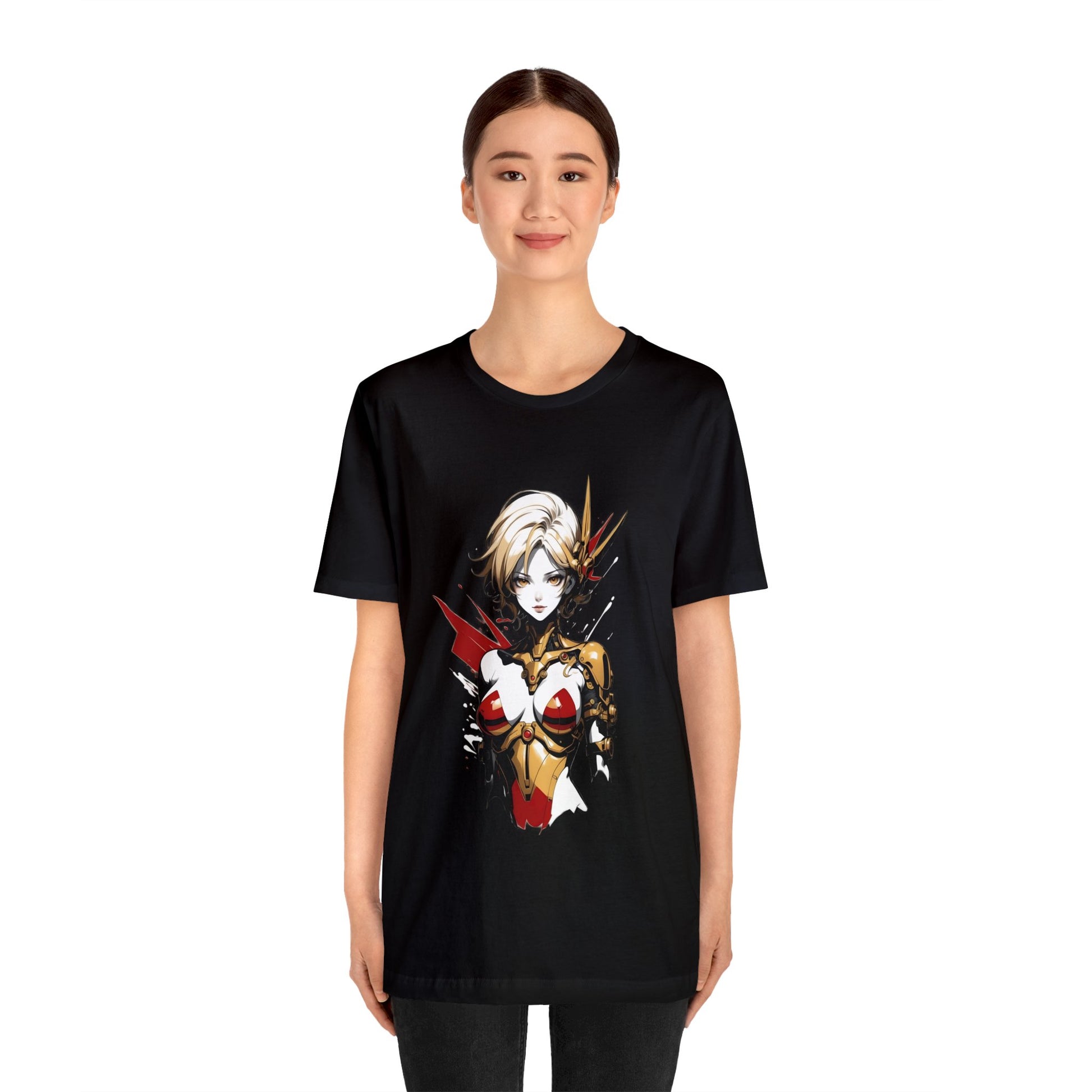 Kǎtōng Piàn - Mecha Girl Collection - Scarlett - Unisex Jersey Short Sleeve Tee Printify