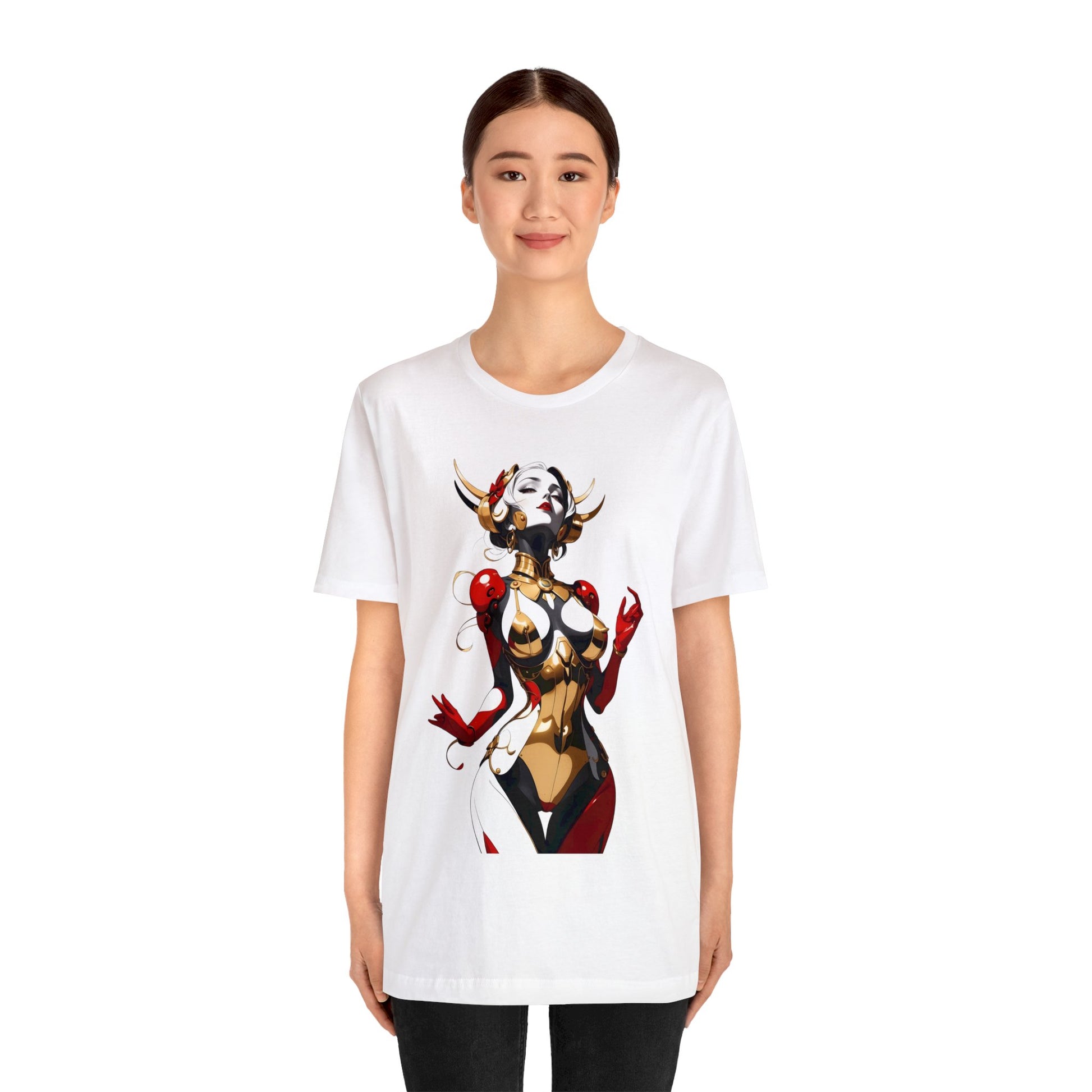 Kǎtōng Piàn - Mecha Girl Collection - Sophia - Unisex Jersey Short Sleeve Tee Printify
