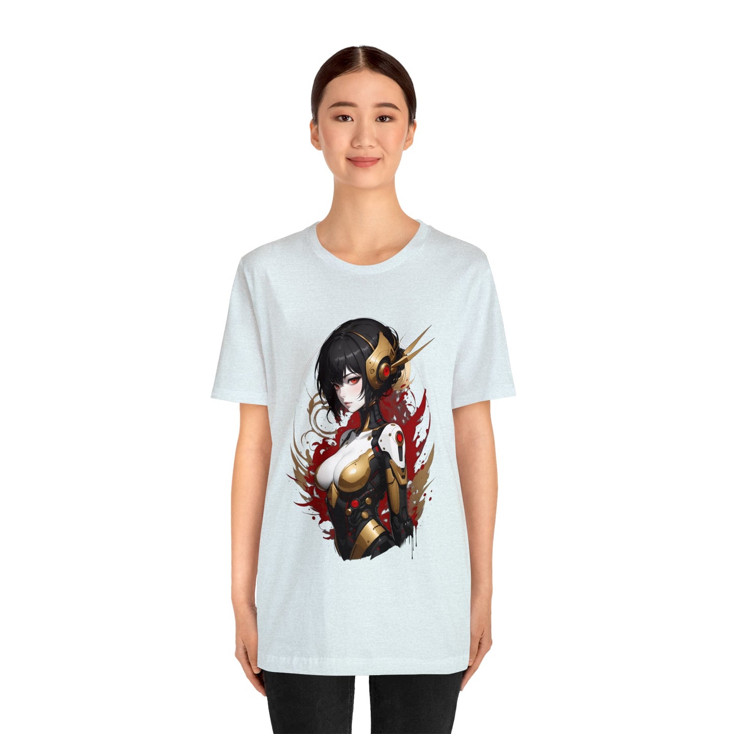 Kǎtōng Piàn - Mecha Girl Collection - Natalie - Unisex Jersey Short Sleeve Tee Printify