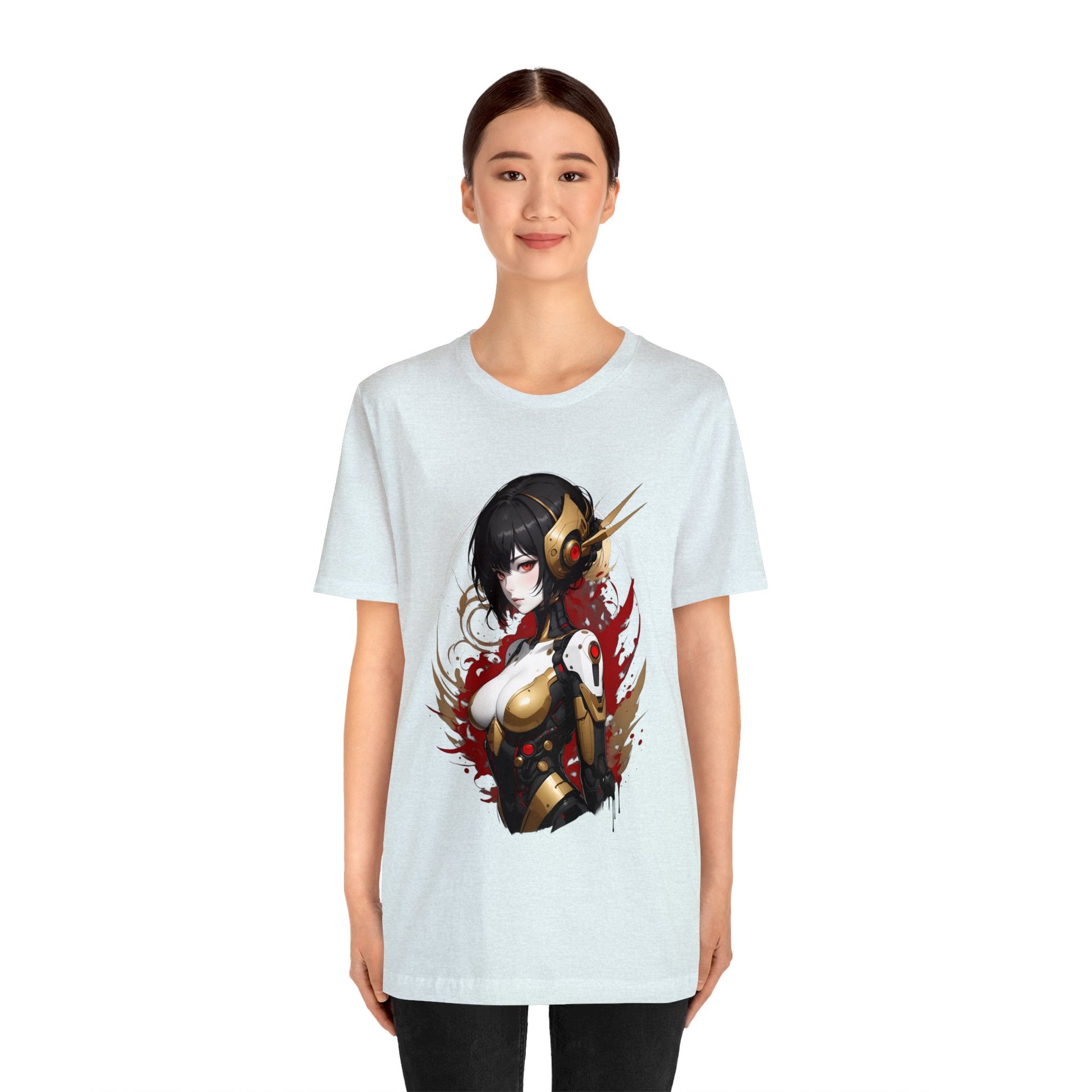 Kǎtōng Piàn - Mecha Girl Collection - Natalie - Unisex Jersey Short Sleeve Tee Printify