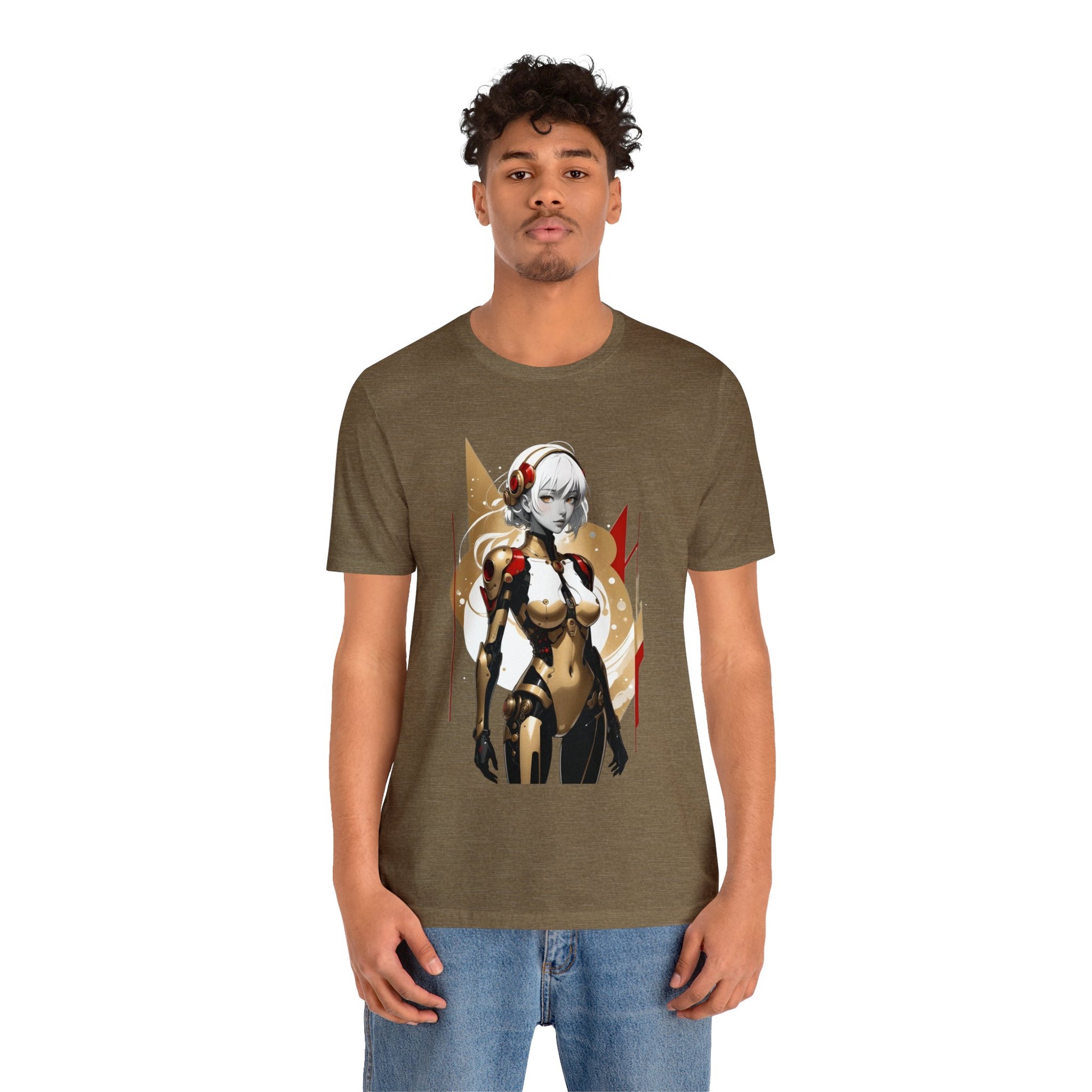 Kǎtōng Piàn - Mecha Girl Collection - Ella - Unisex Jersey Short Sleeve Tee Printify