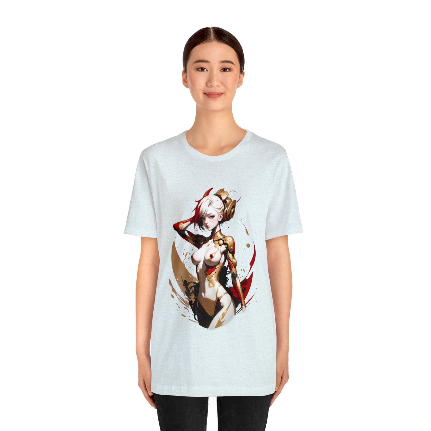 Kǎtōng Piàn - Mecha Girl Collection - Ruby - Unisex Jersey Short Sleeve Tee Printify