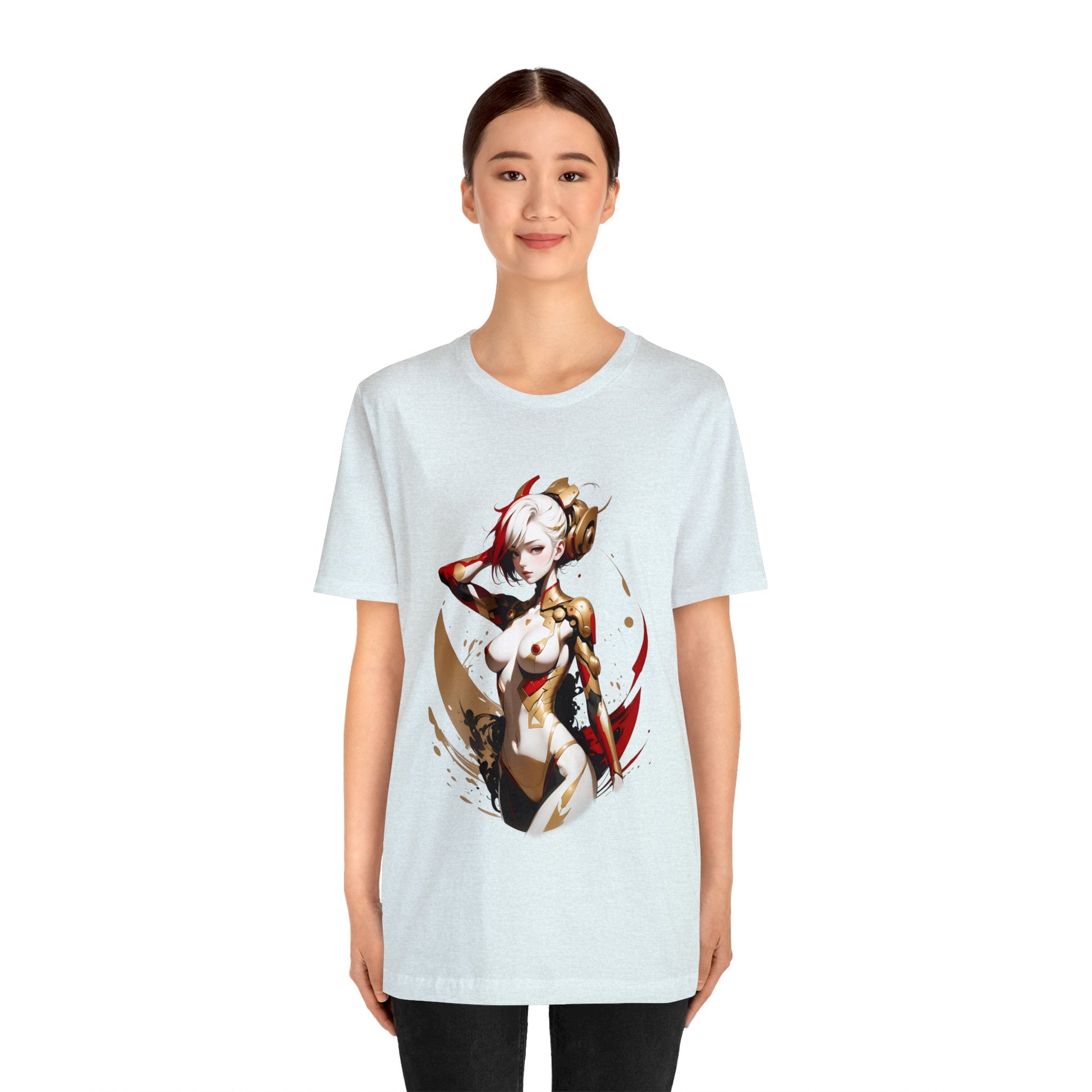 Kǎtōng Piàn - Mecha Girl Collection - Ruby - Unisex Jersey Short Sleeve Tee Printify
