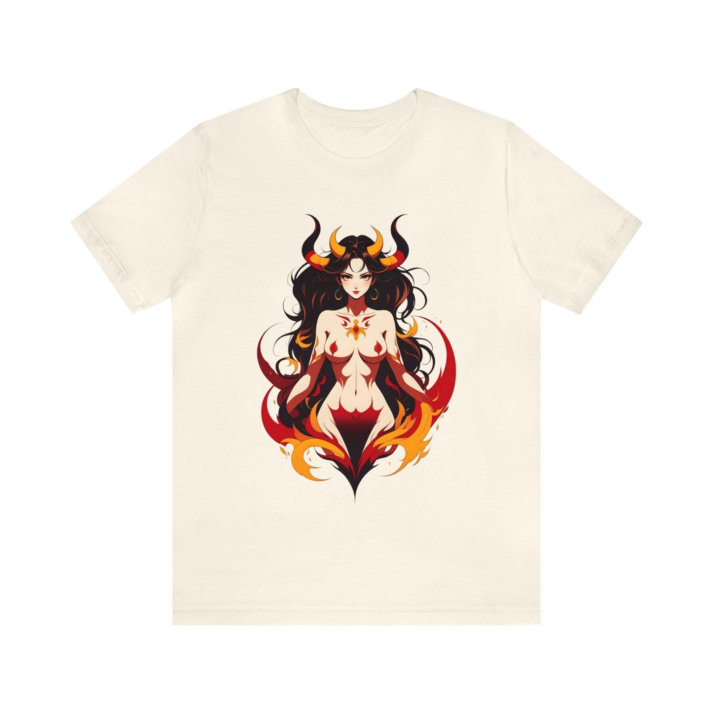 Kǎtōng Piàn - Devil Woman Collection - Ember - Unisex Jersey Short Sleeve Tee Printify