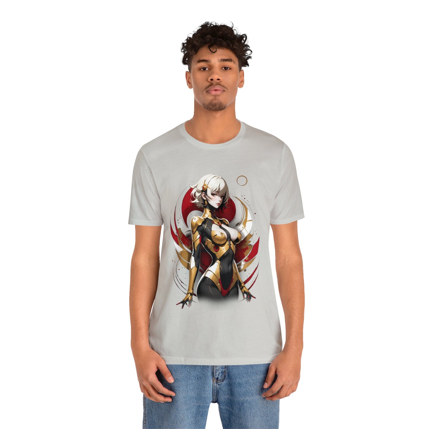 Kǎtōng Piàn - Mecha Girl Collection - Emily - Unisex Jersey Short Sleeve Tee Printify