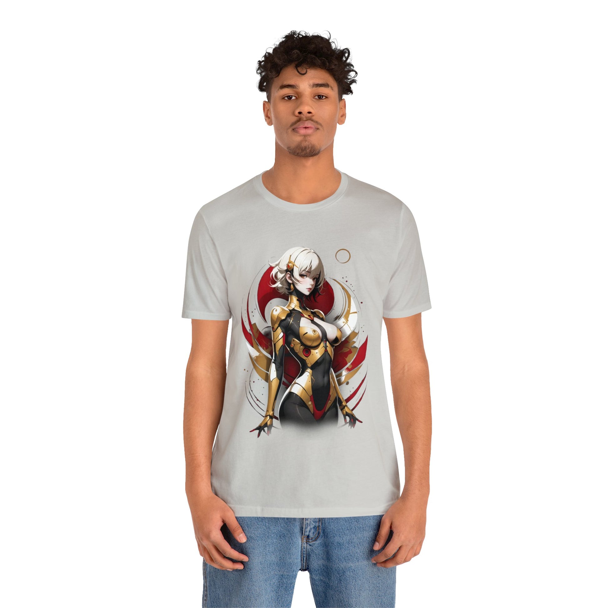 Kǎtōng Piàn - Mecha Girl Collection - Emily - Unisex Jersey Short Sleeve Tee Printify