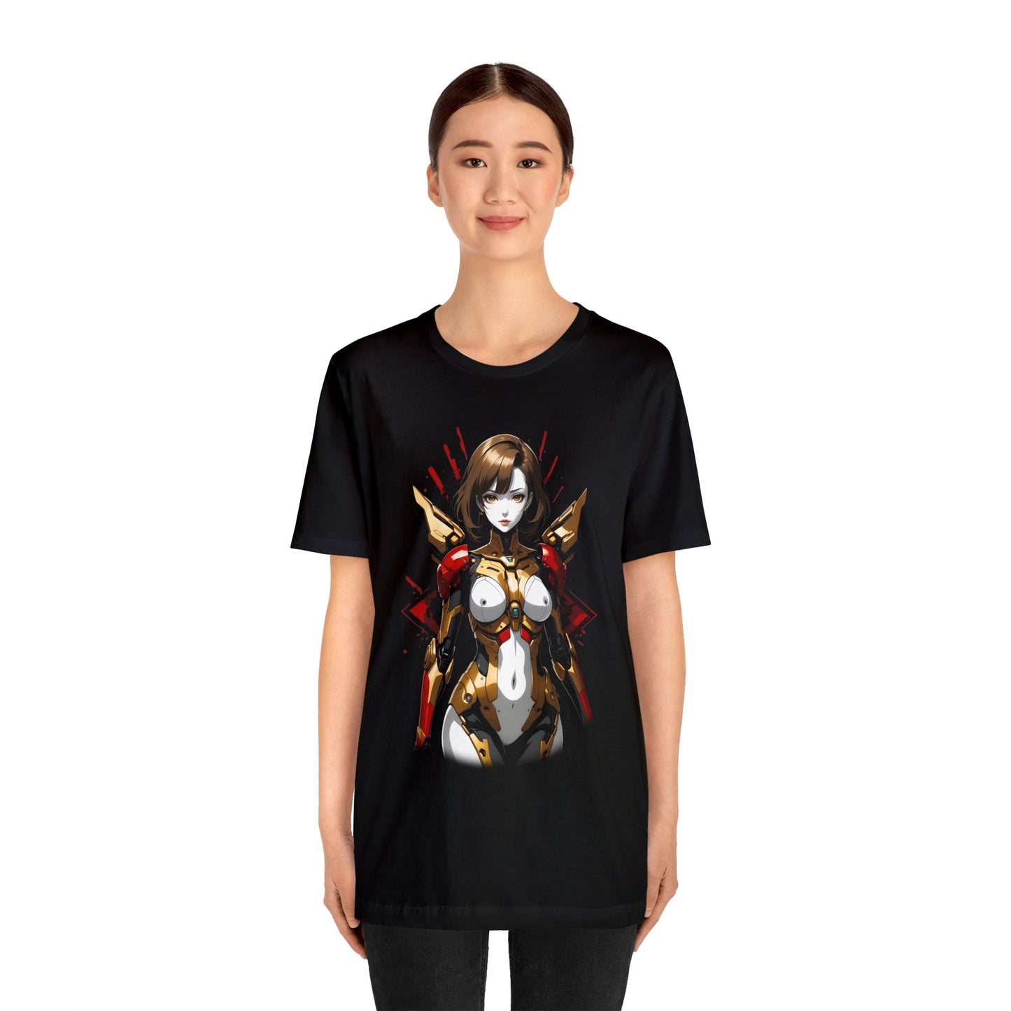 Kǎtōng Piàn - Mecha Girl Collection - Nova - Unisex Jersey Short Sleeve Tee Printify