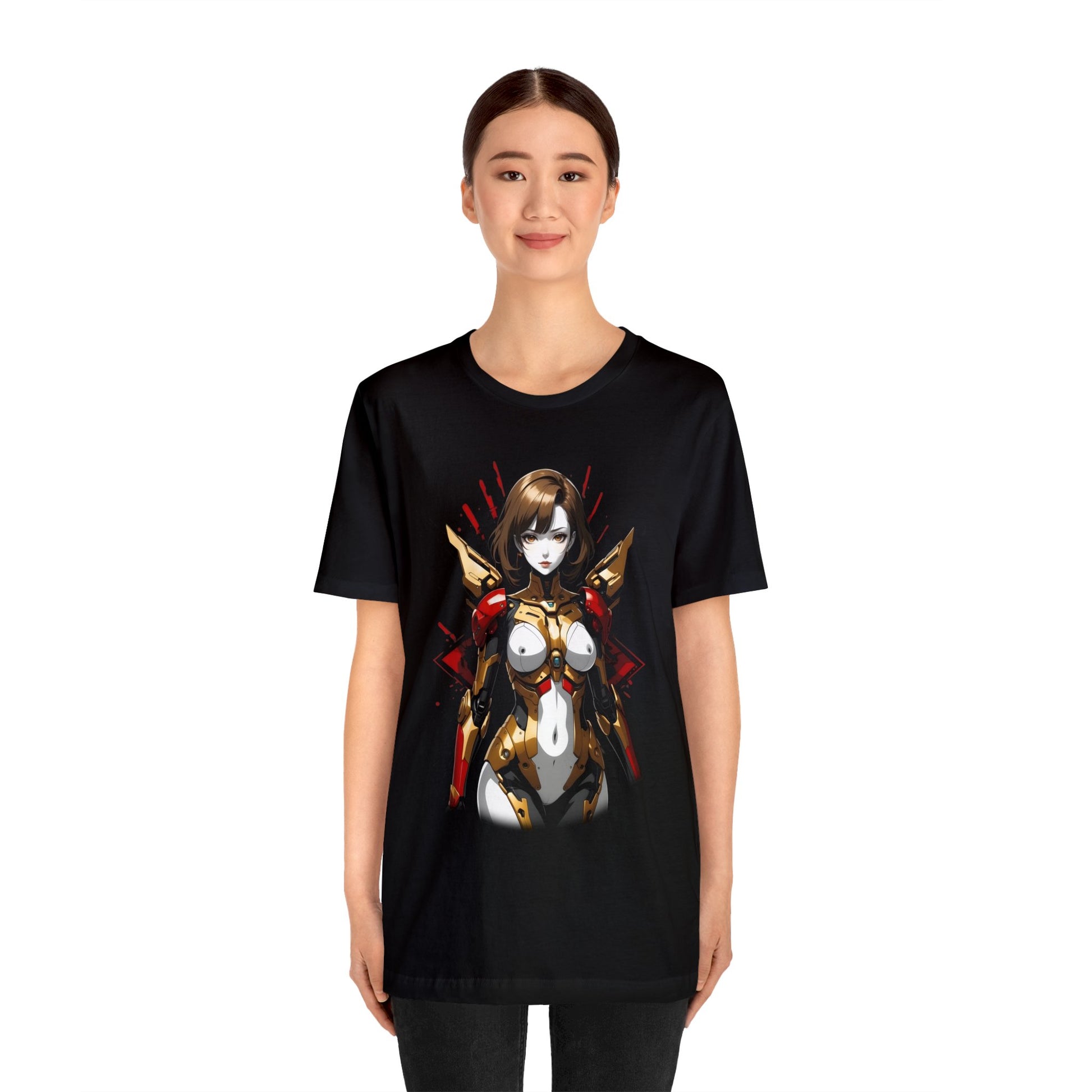 Kǎtōng Piàn - Mecha Girl Collection - Nova - Unisex Jersey Short Sleeve Tee Printify
