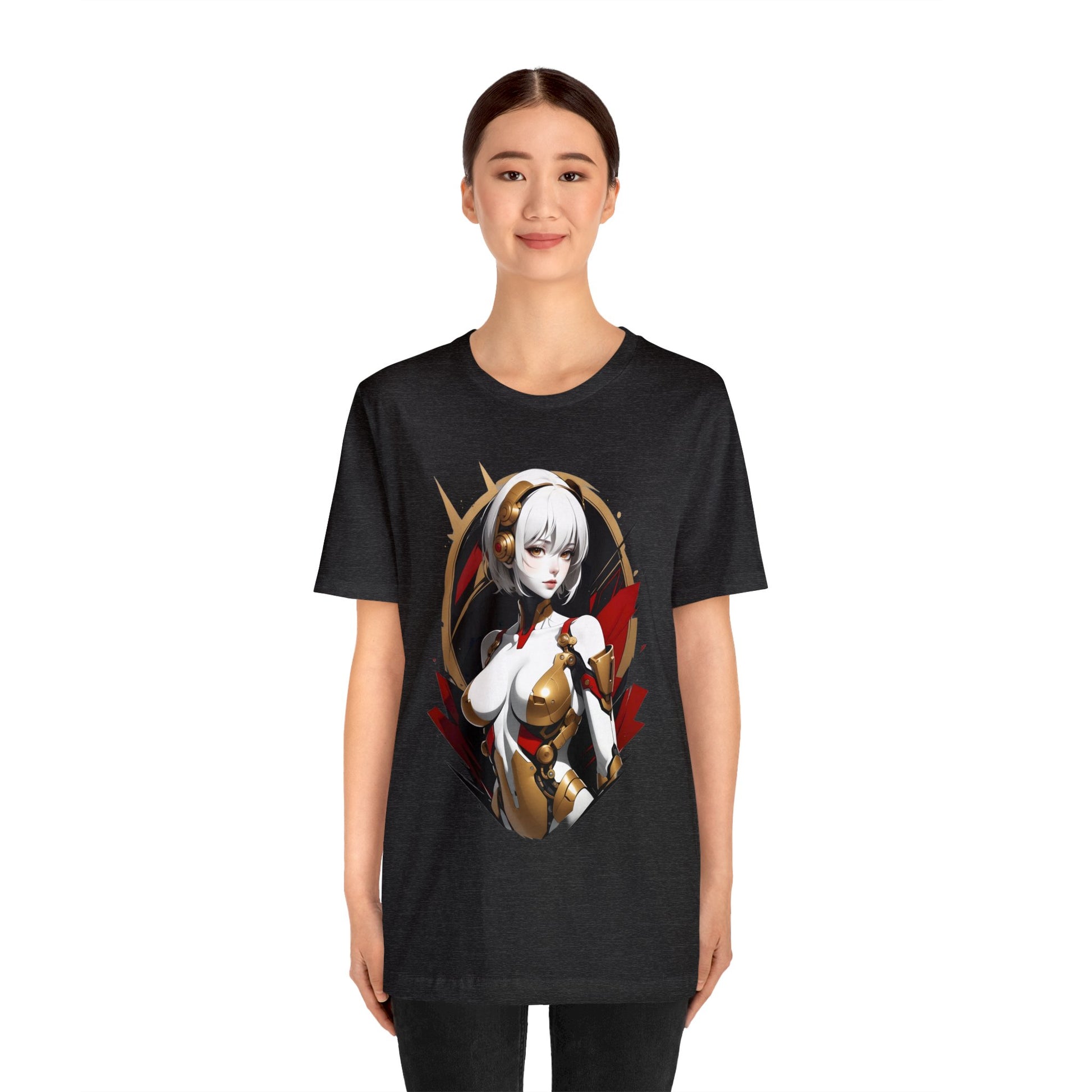 Kǎtōng Piàn - Mecha Girl Collection - Iris - Unisex Jersey Short Sleeve Tee Printify
