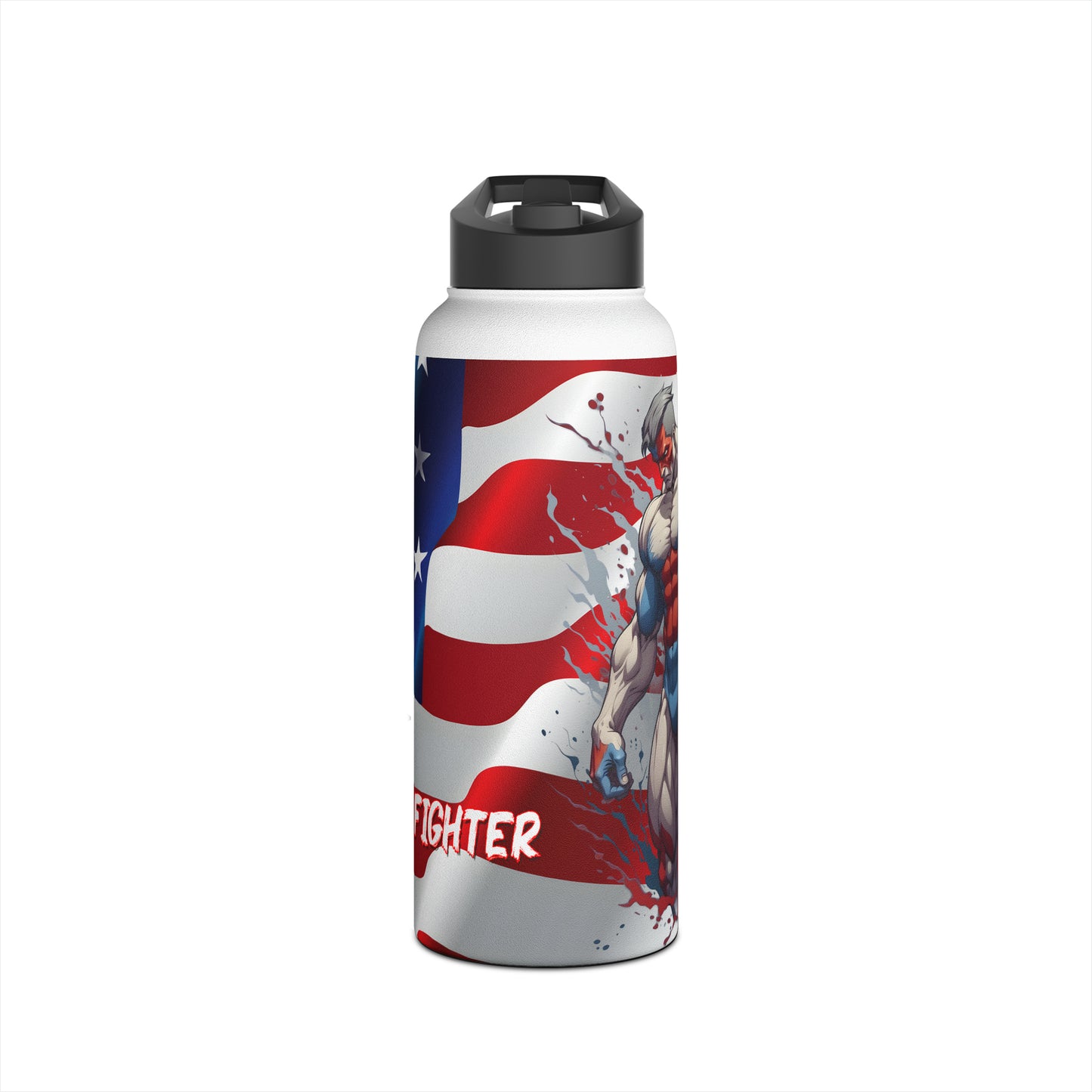 Kǎtōng Piàn - Prized Fighter Collection - America - 006 - Stainless Steel Water Bottle, Standard Lid - Verdine Daniels