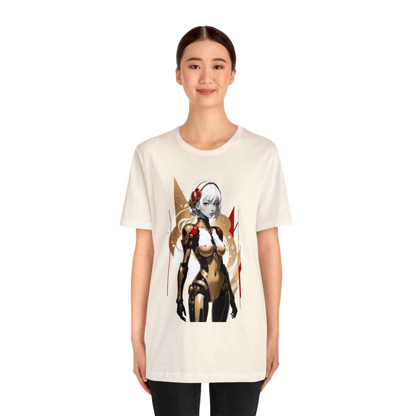 Kǎtōng Piàn - Mecha Girl Collection - Ella - Unisex Jersey Short Sleeve Tee Printify
