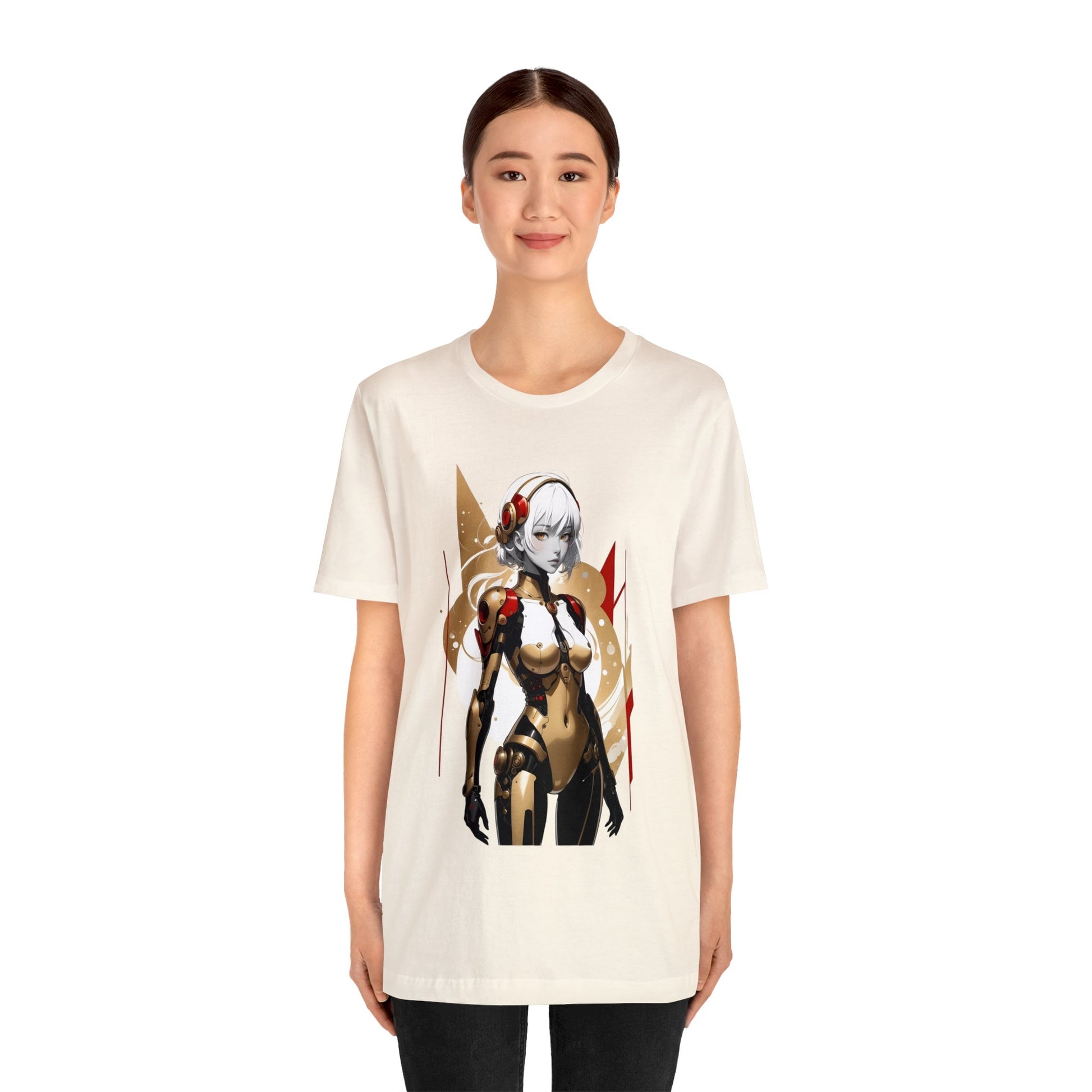 Kǎtōng Piàn - Mecha Girl Collection - Ella - Unisex Jersey Short Sleeve Tee Printify