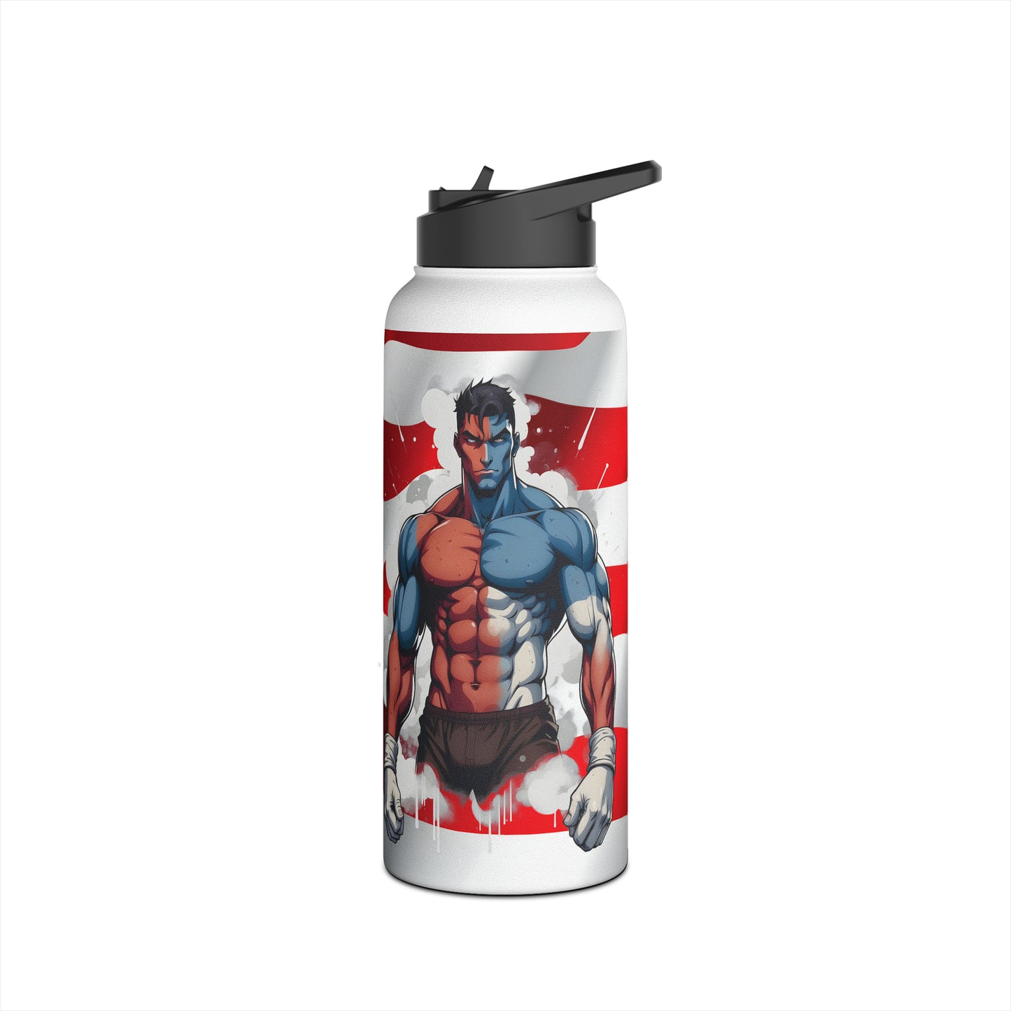 Kǎtōng Piàn - Prized Fighter Collection - America - 001 - Stainless Steel Water Bottle, Standard Lid - Verdine Daniels