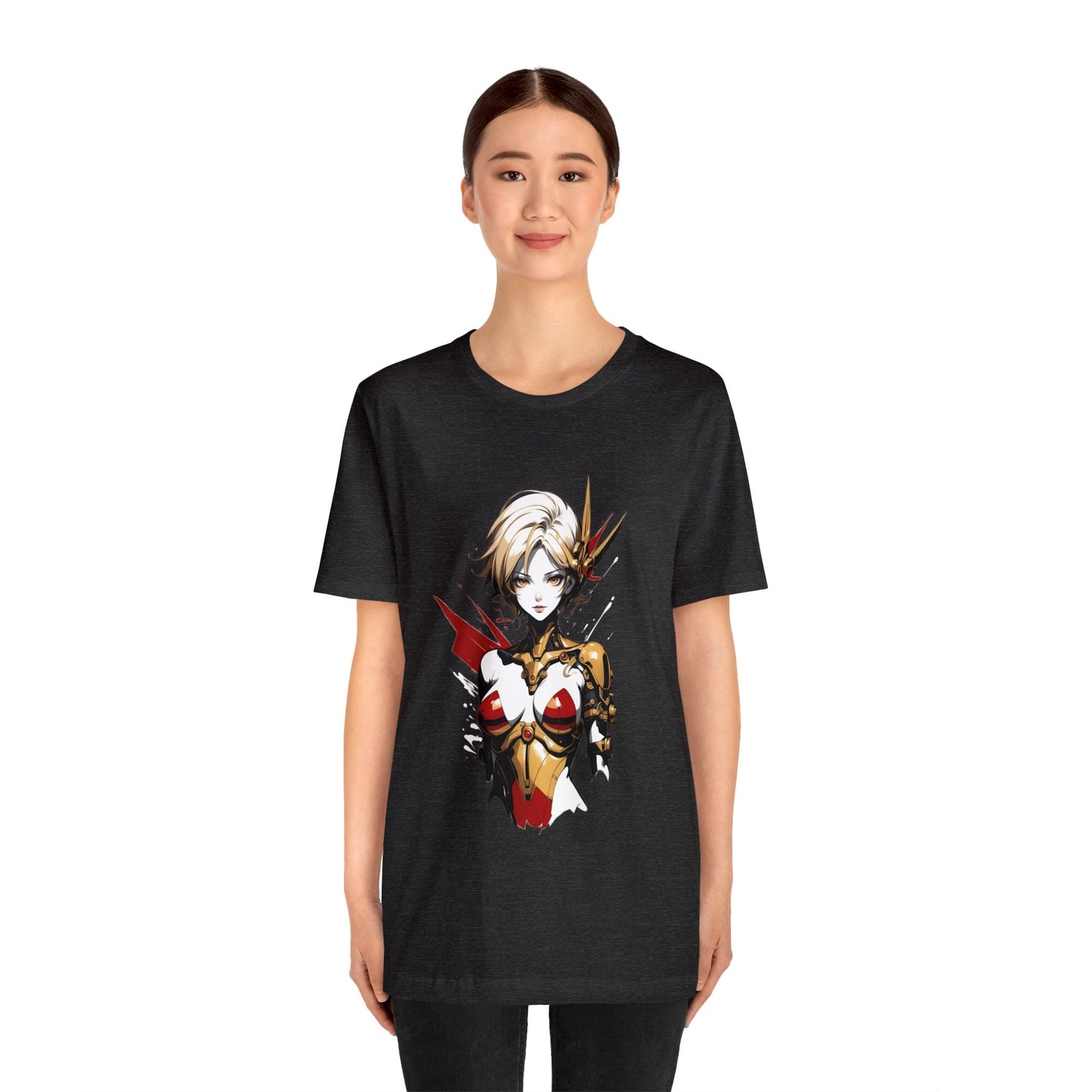 Kǎtōng Piàn - Mecha Girl Collection - Scarlett - Unisex Jersey Short Sleeve Tee Printify