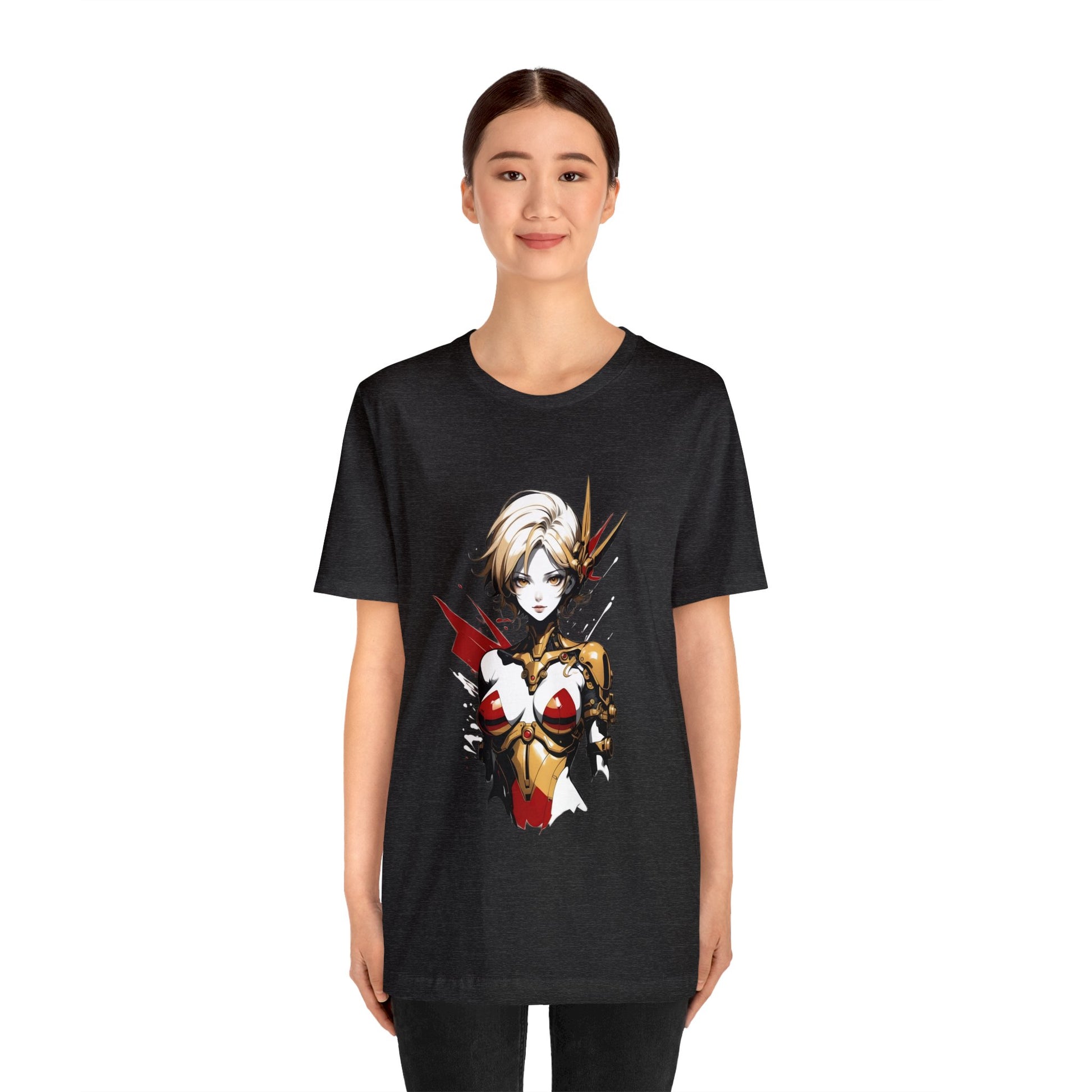 Kǎtōng Piàn - Mecha Girl Collection - Scarlett - Unisex Jersey Short Sleeve Tee Printify
