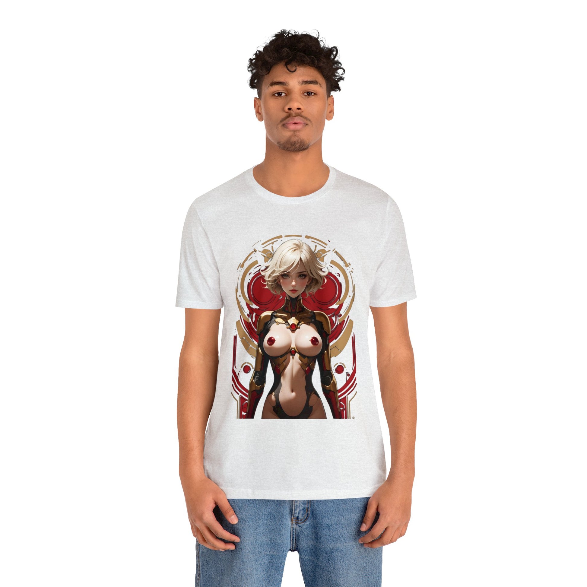 Kǎtōng Piàn - Mecha Girl Collection - Chloe - Unisex Jersey Short Sleeve Tee Printify