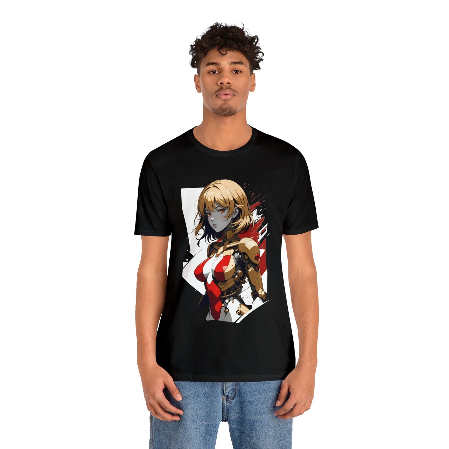 Kǎtōng Piàn - Mecha Girl Collection - Camila - Unisex Jersey Short Sleeve Tee Printify