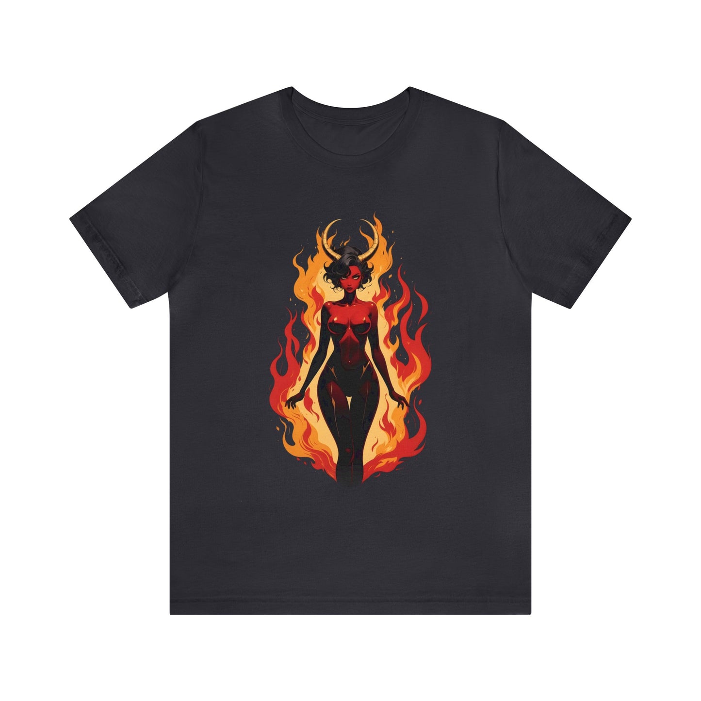 Kǎtōng Piàn - Devil Woman Collection - Drusilla - Unisex Jersey Short Sleeve Tee Printify