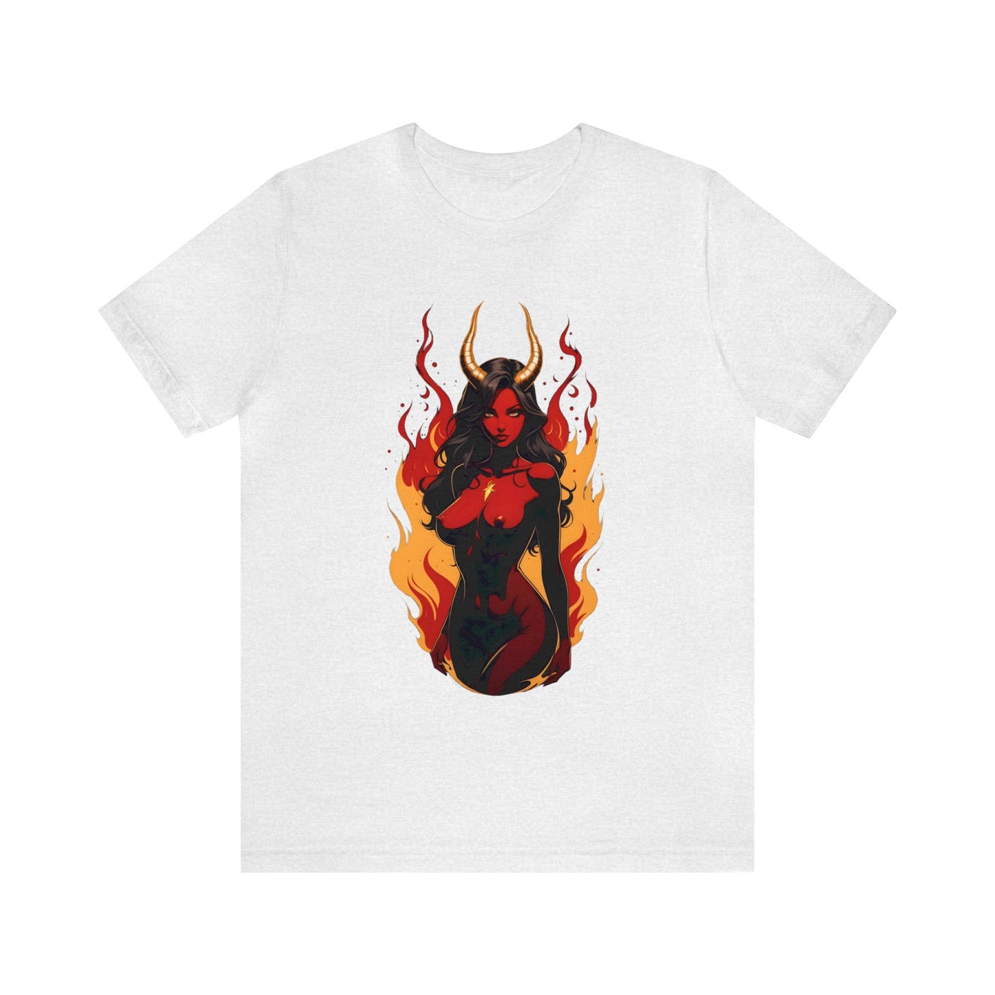 Kǎtōng Piàn - Devil Woman Collection - Ebony - Unisex Jersey Short Sleeve Tee Printify