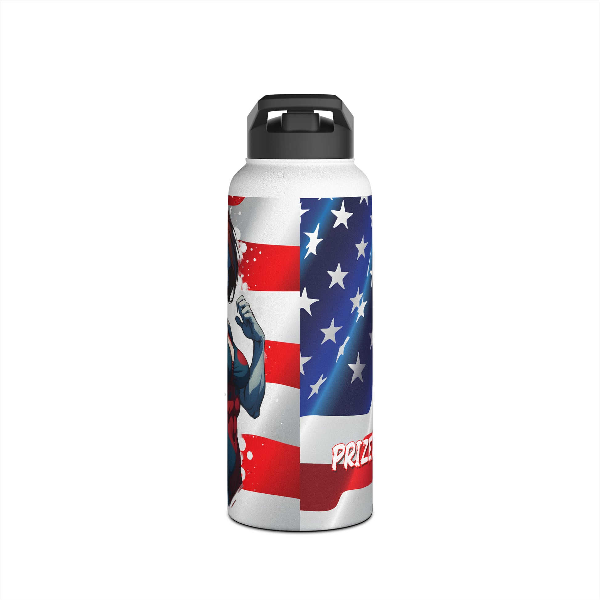 Kǎtōng Piàn - Prized Fighter Collection - America - 004 - Stainless Steel Water Bottle, Standard Lid - Verdine Daniels
