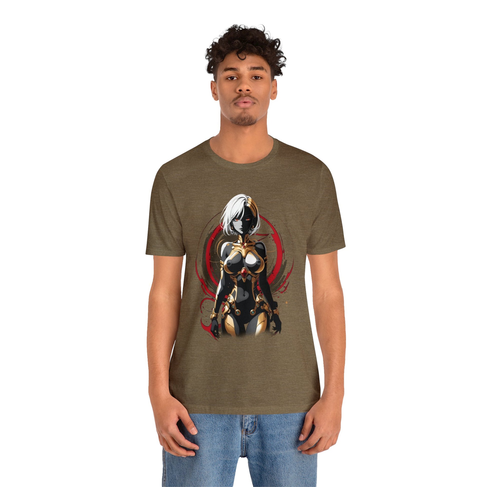 Kǎtōng Piàn - Mecha Girl Collection - Layla - Unisex Jersey Short Sleeve Tee Printify