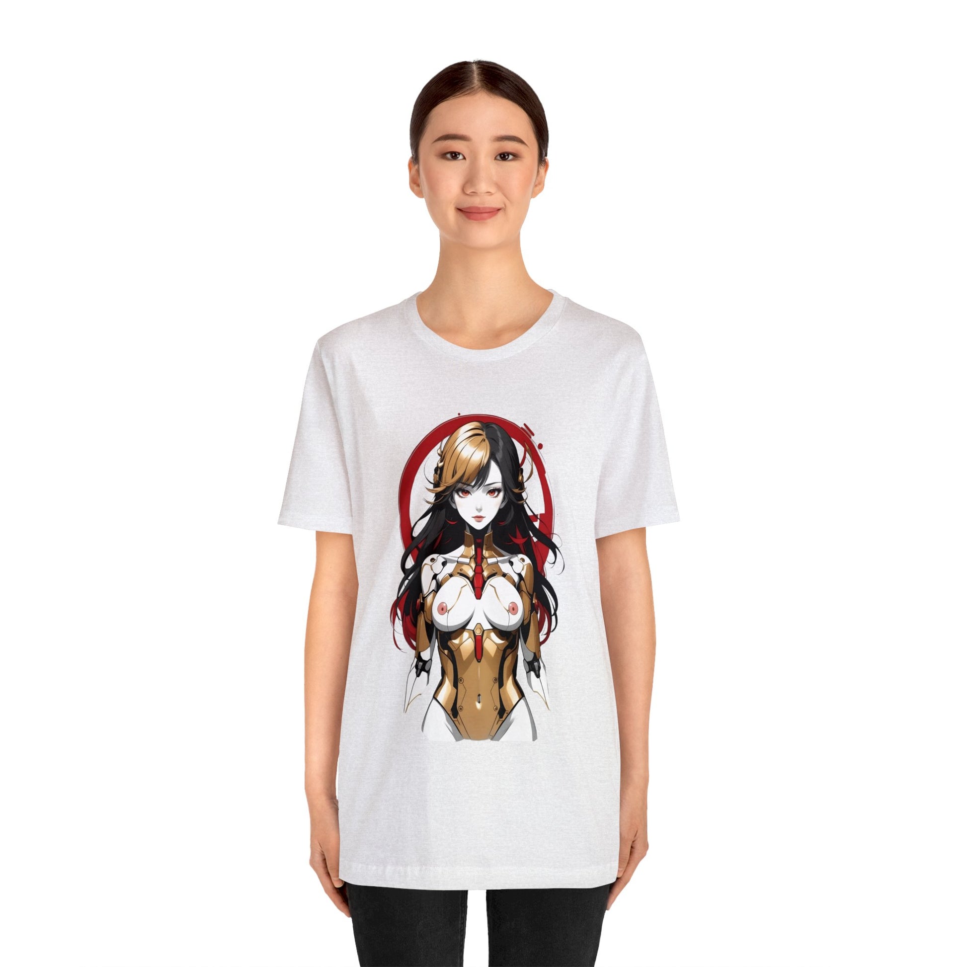 Kǎtōng Piàn - Mecha Girl Collection - Mia - Unisex Jersey Short Sleeve Tee Printify