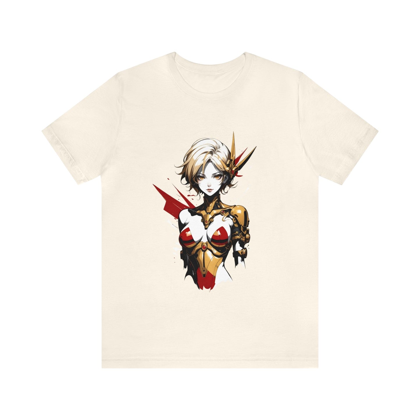 Kǎtōng Piàn - Mecha Girl Collection - Scarlett - Unisex Jersey Short Sleeve Tee Printify