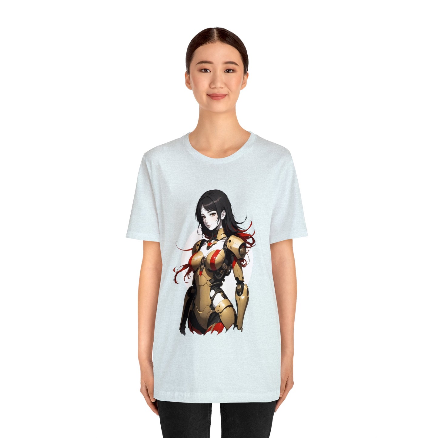 Kǎtōng Piàn - Mecha Girl Collection - Amelia - Unisex Jersey Short Sleeve Tee Printify