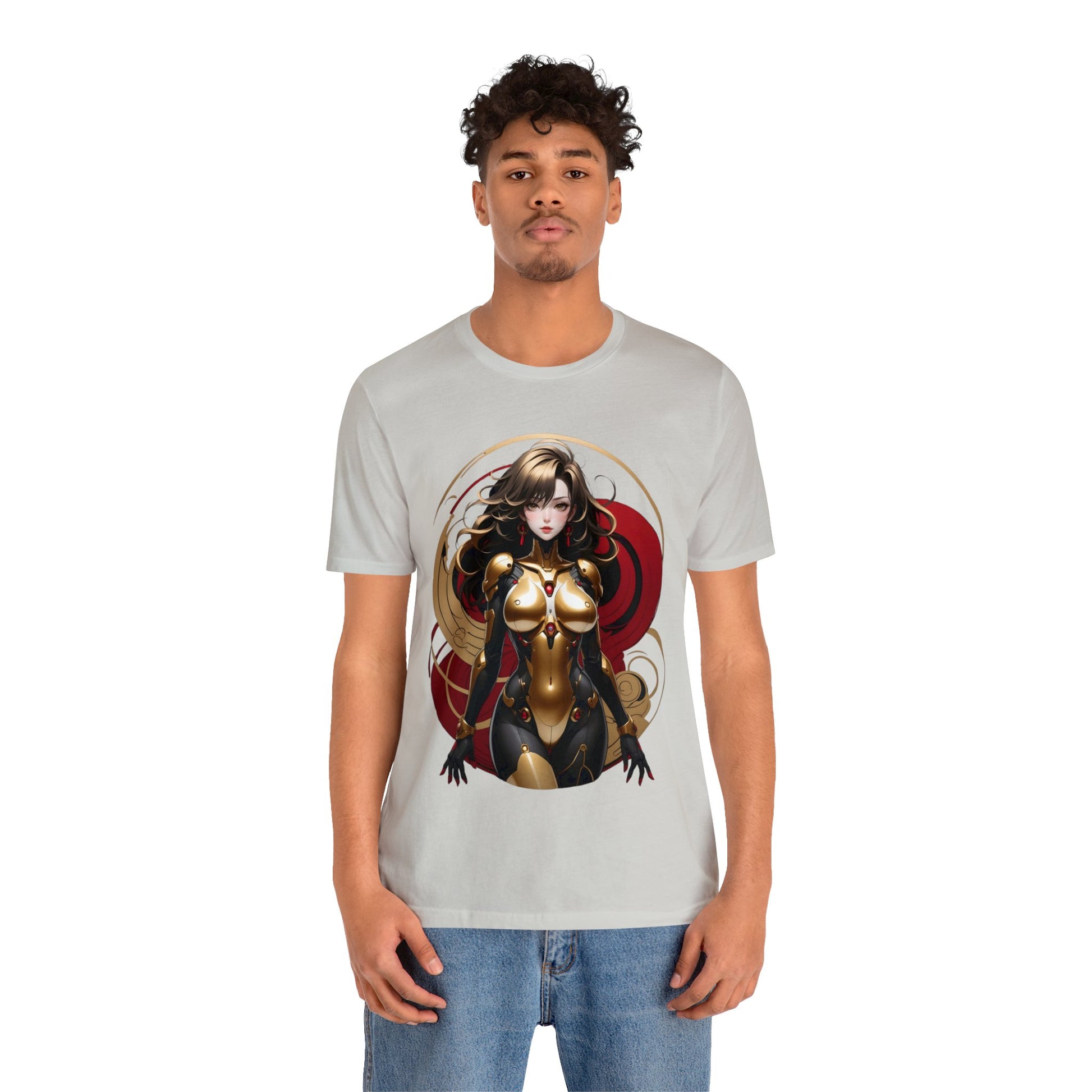 Kǎtōng Piàn - Mecha Girl Collection - Ava - Unisex Jersey Short Sleeve Tee Printify