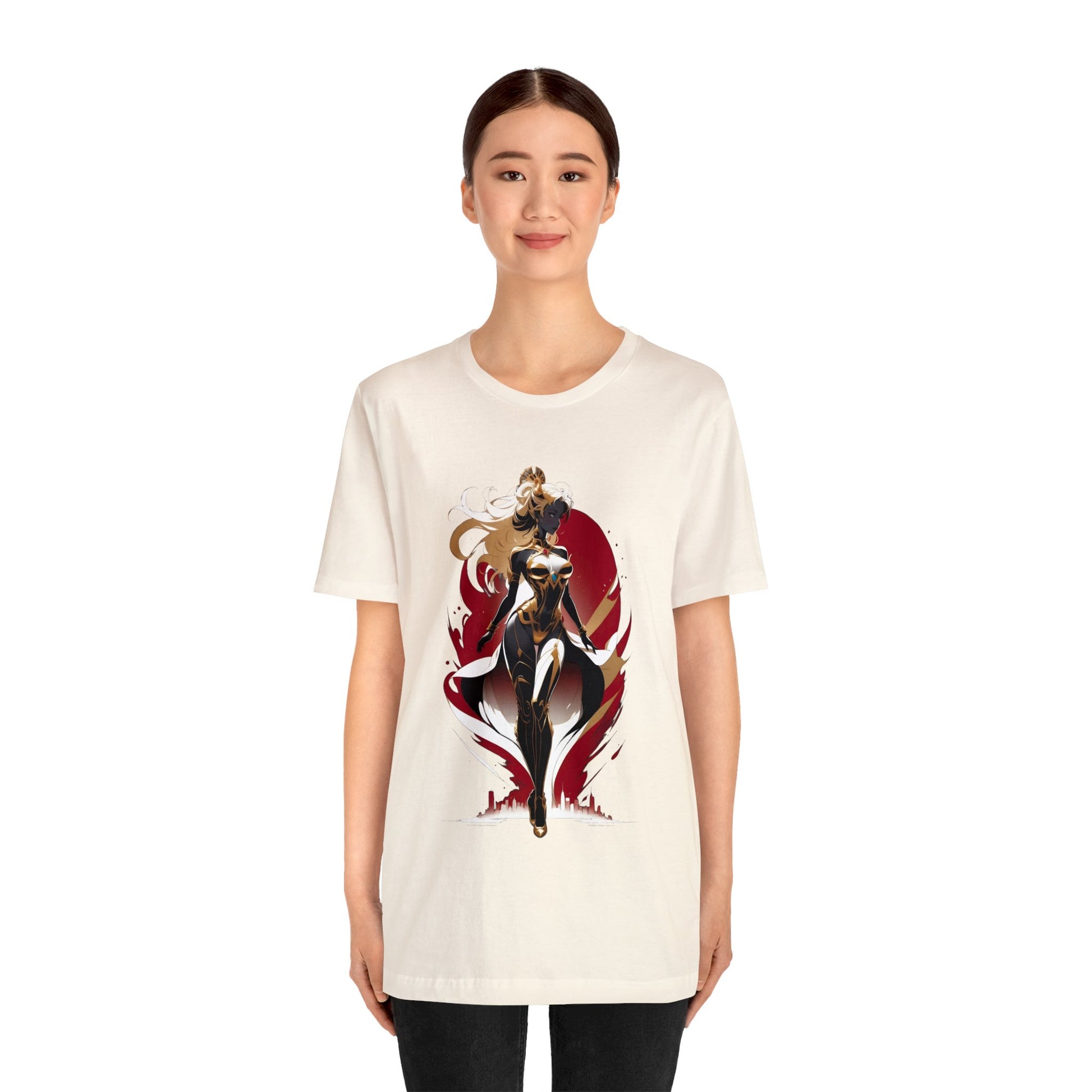 Kǎtōng Piàn - Mecha Girl Collection - Lucy - Unisex Jersey Short Sleeve Tee Printify