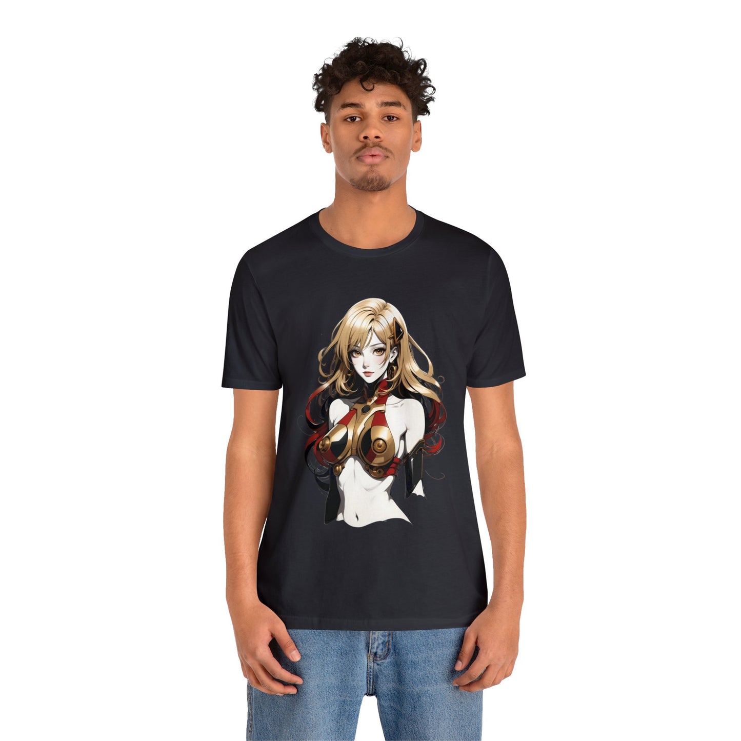 Kǎtōng Piàn - Mecha Girl Collection - Evelyn - Unisex Jersey Short Sleeve Tee Printify