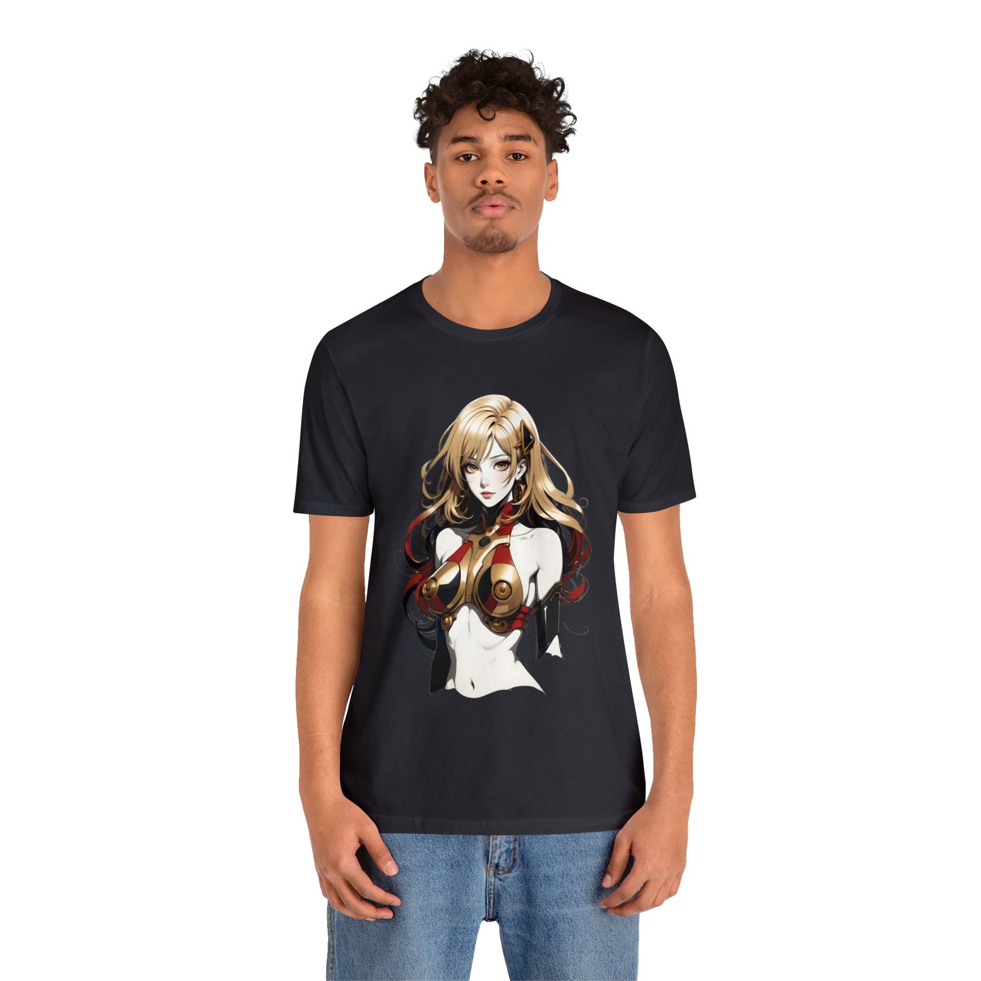 Kǎtōng Piàn - Mecha Girl Collection - Evelyn - Unisex Jersey Short Sleeve Tee Printify