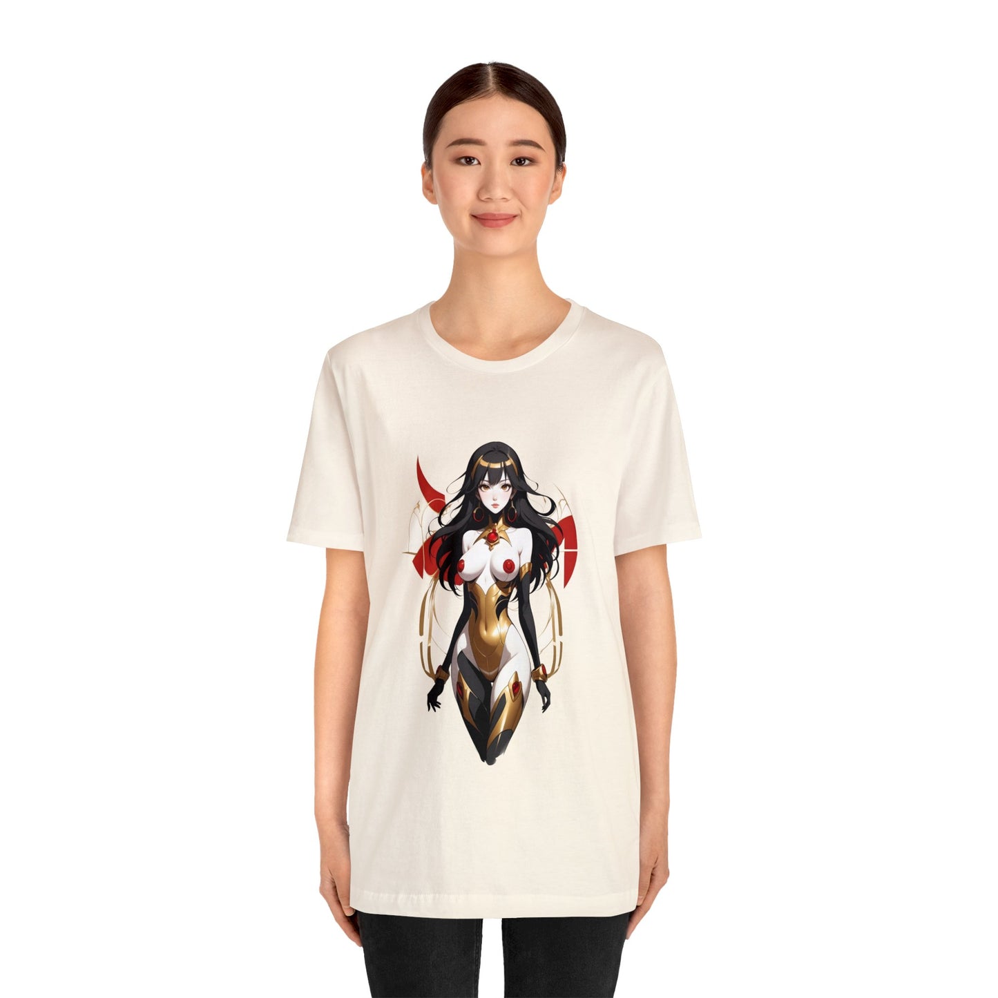 Kǎtōng Piàn - Mecha Girl Collection - Kinsley - Unisex Jersey Short Sleeve Tee Printify