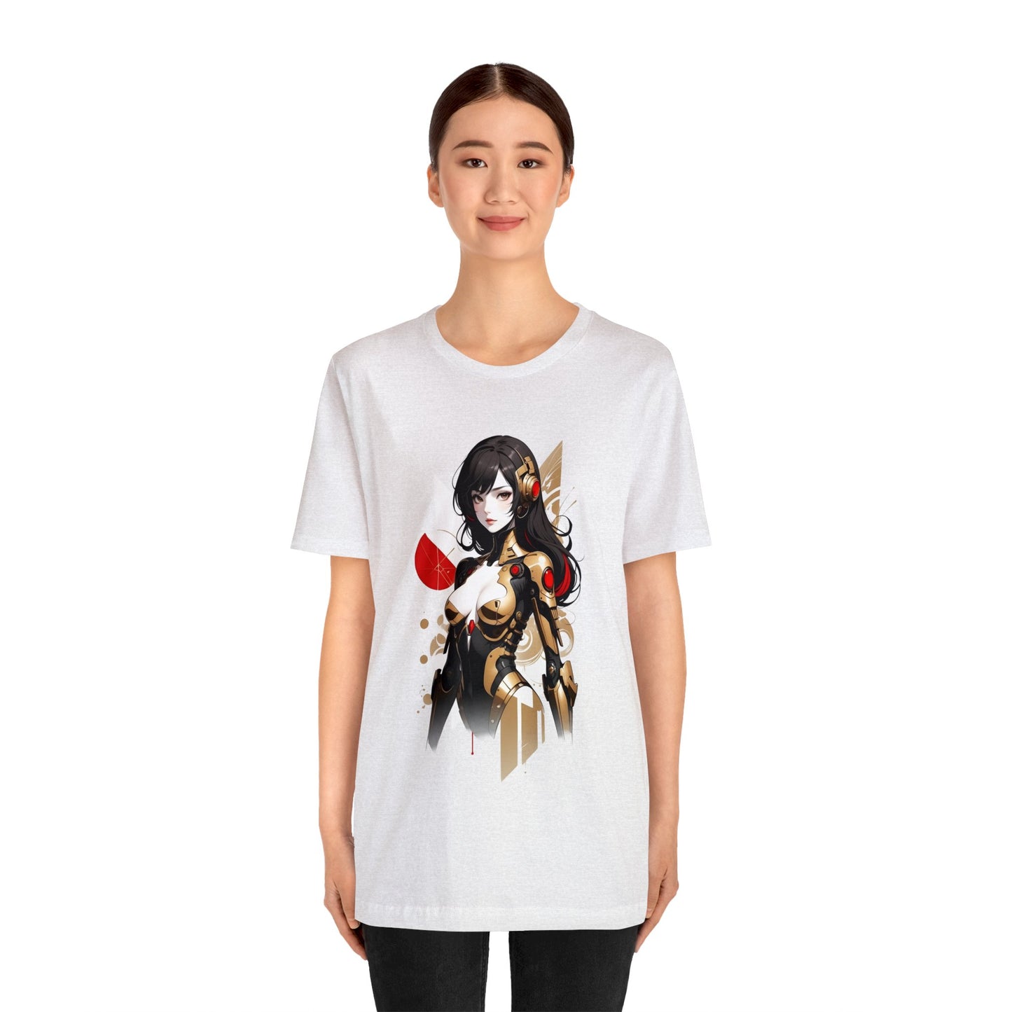 Kǎtōng Piàn - Mecha Girl Collection - Hannah - Unisex Jersey Short Sleeve Tee Printify