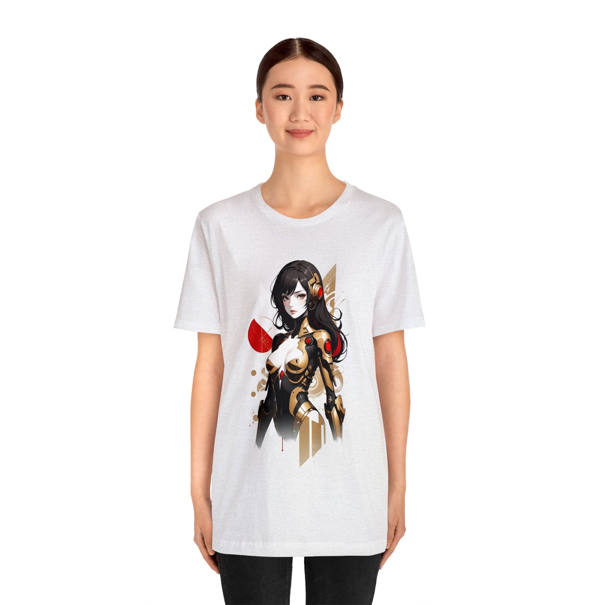 Kǎtōng Piàn - Mecha Girl Collection - Hannah - Unisex Jersey Short Sleeve Tee Printify