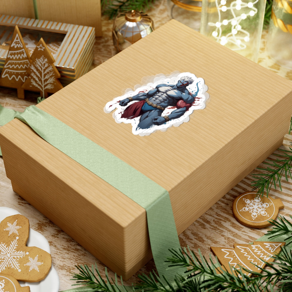 Prized Fighter Crimson Juggernaut Sticker Printify