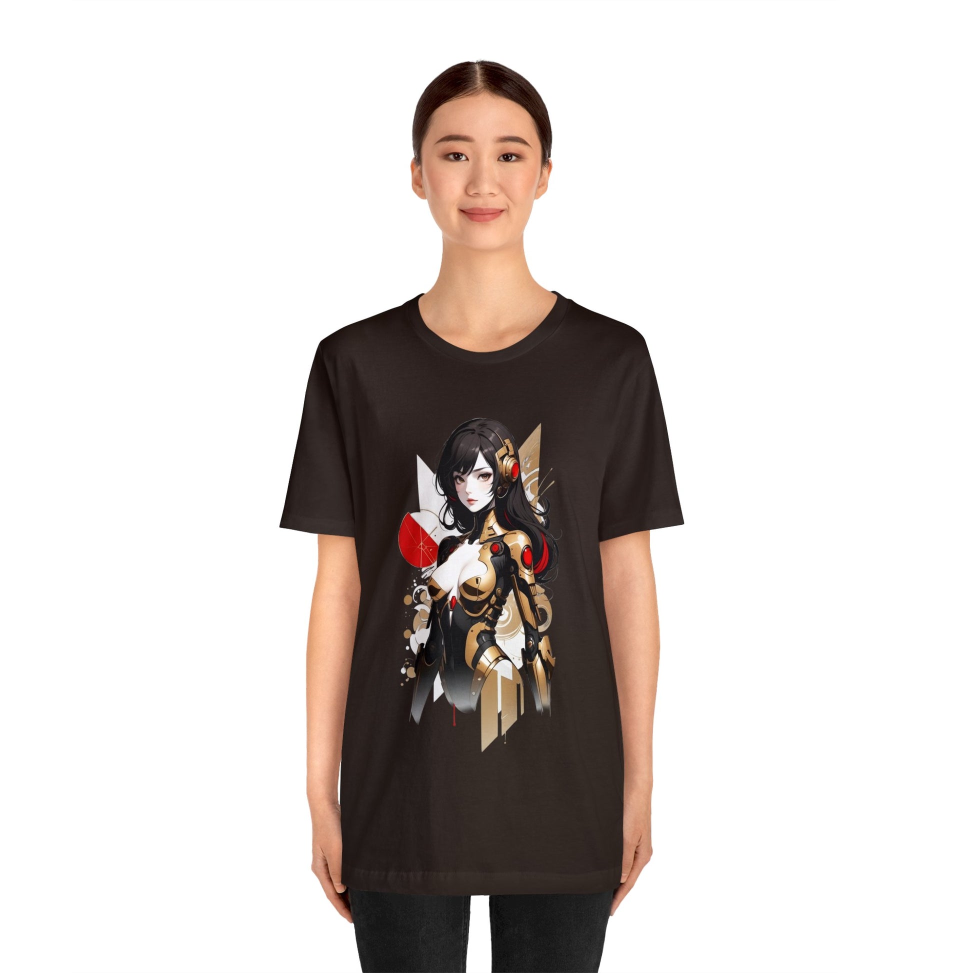 Kǎtōng Piàn - Mecha Girl Collection - Hannah - Unisex Jersey Short Sleeve Tee Printify