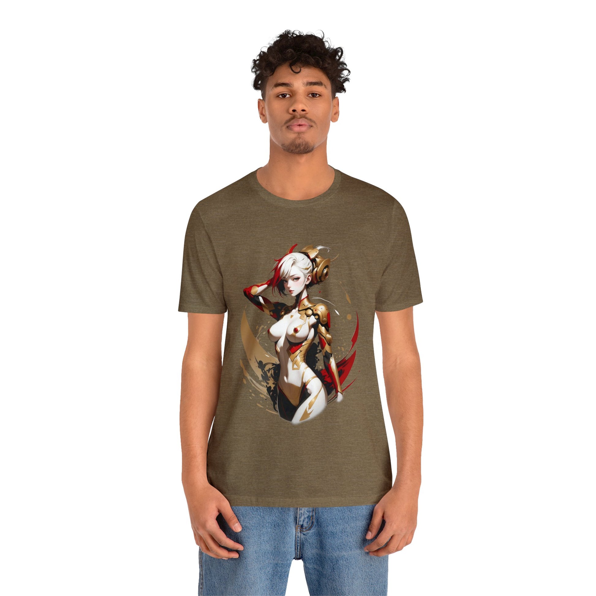 Kǎtōng Piàn - Mecha Girl Collection - Ruby - Unisex Jersey Short Sleeve Tee Printify