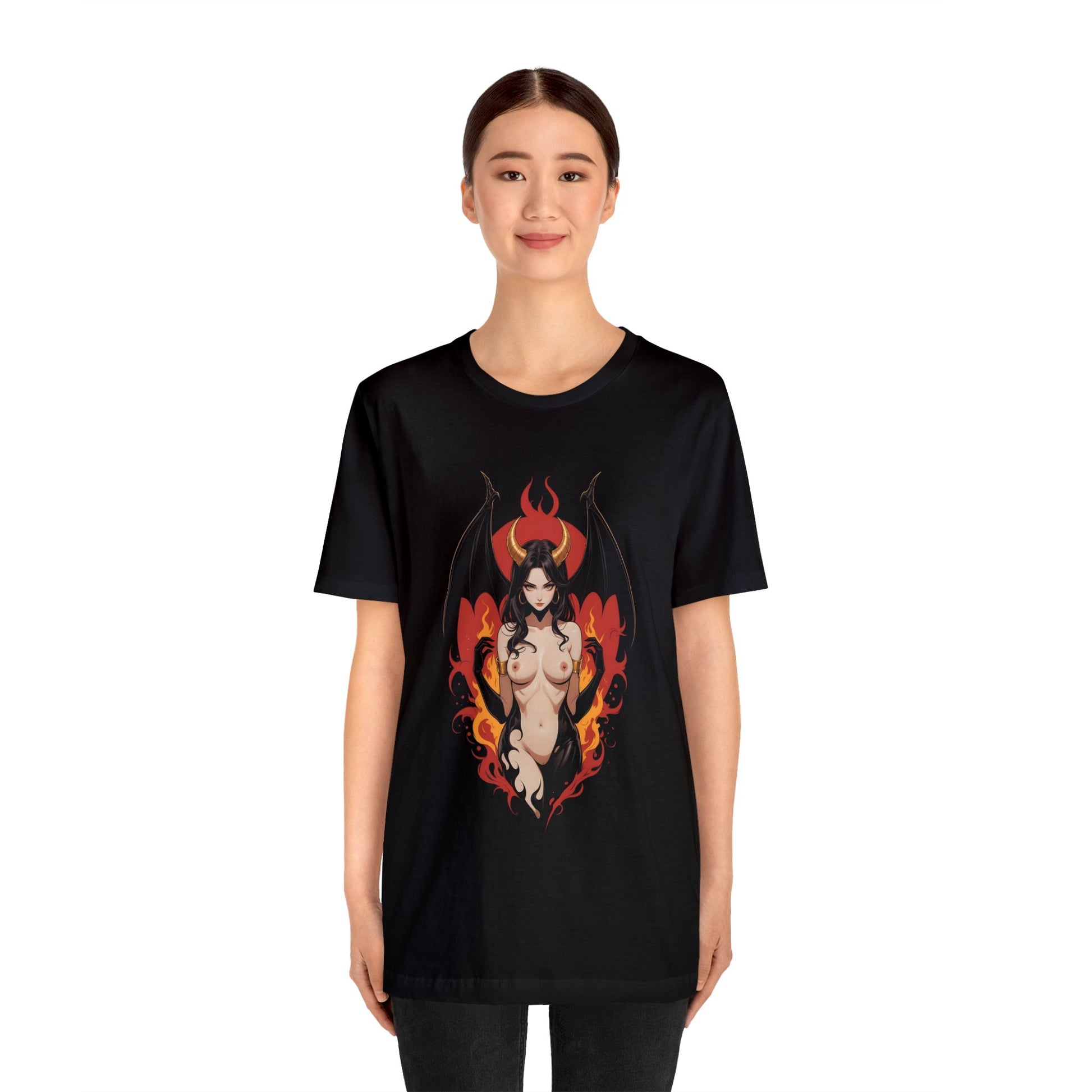 Kǎtōng Piàn - Devil Woman Collection - Devany - Unisex Jersey Short Sleeve Tee Printify