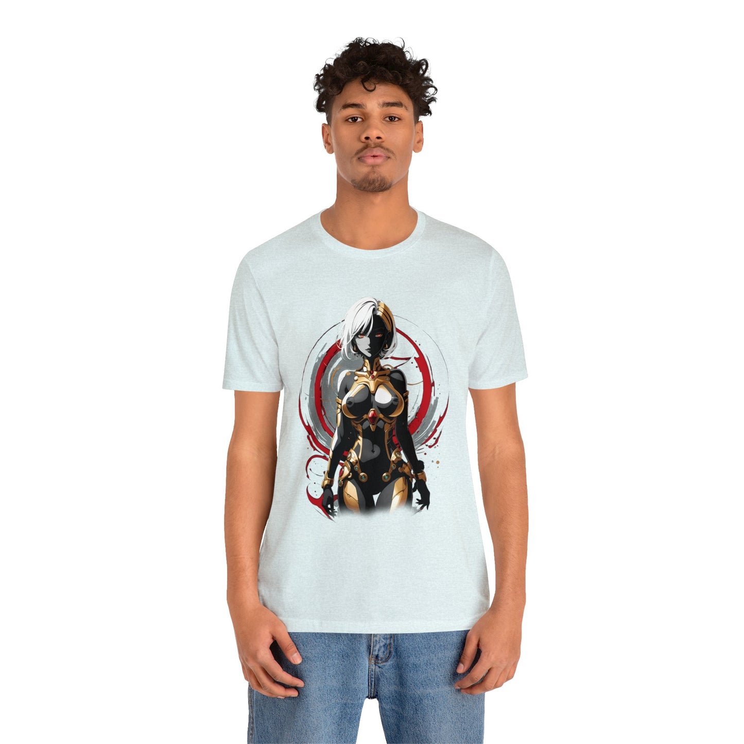 Kǎtōng Piàn - Mecha Girl Collection - Layla - Unisex Jersey Short Sleeve Tee Printify