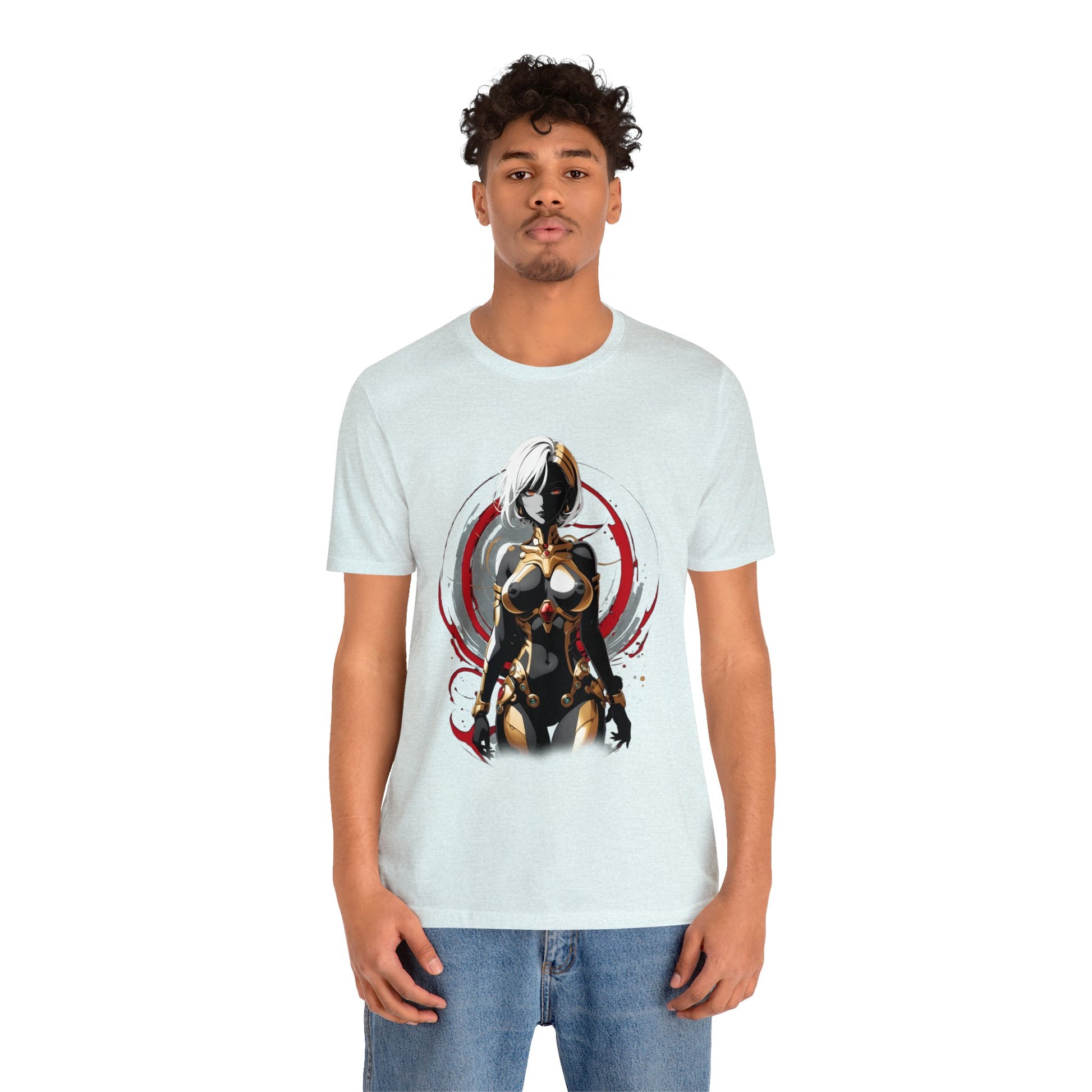 Kǎtōng Piàn - Mecha Girl Collection - Layla - Unisex Jersey Short Sleeve Tee Printify